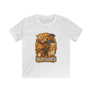 Kids Tee — 'Baby Goats' Cute Cartoon Goat Band Graphic Shirt