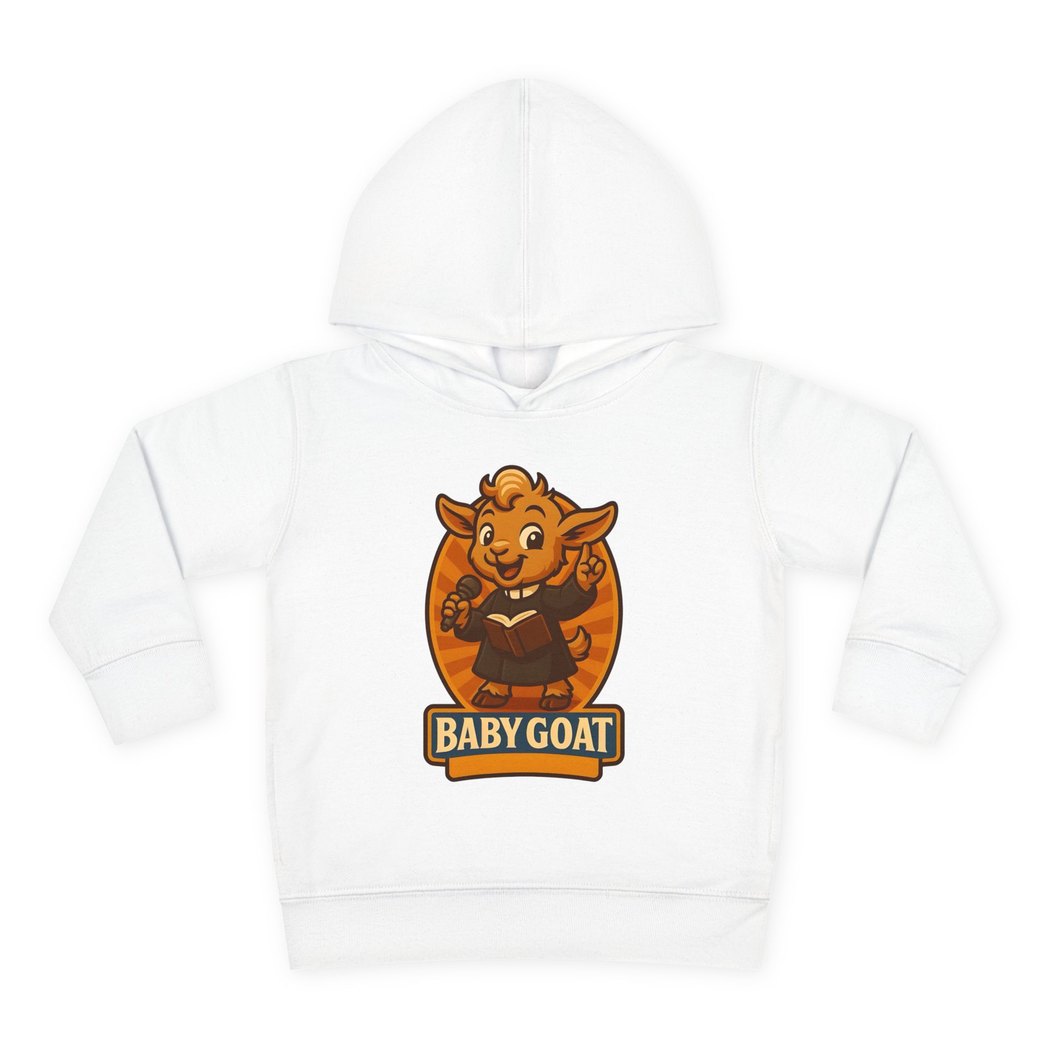 Baby Goat Toddler Hoodie — Cute Cartoon 'BABY GOAT' Pullover for Kids