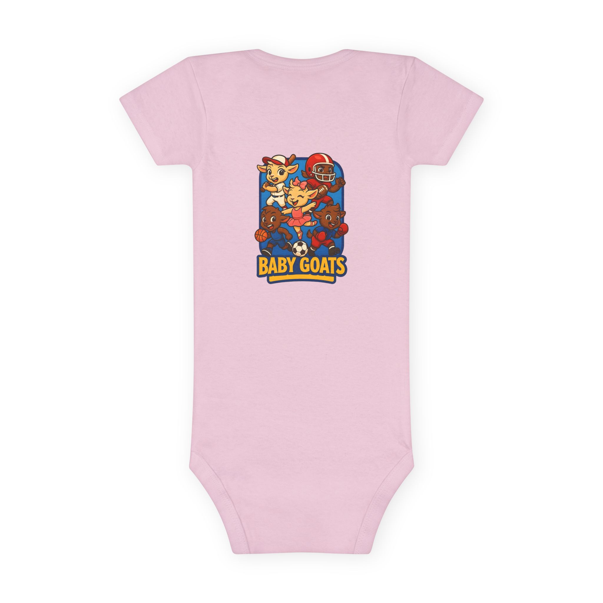 The Little Champs Crew Baby Onesie - Cute "Baby Goats" Graphic Infant Short Sleeve Bodysuit - Image 14
