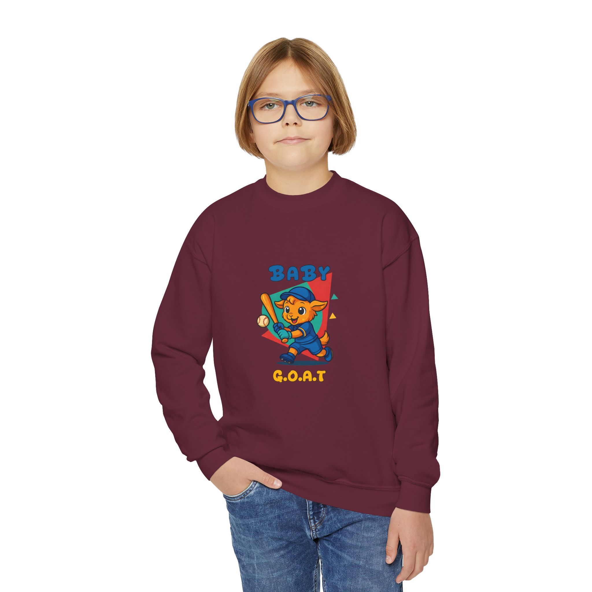 Barry the Slugger Youth Crewneck Sweatshirt - Image 15