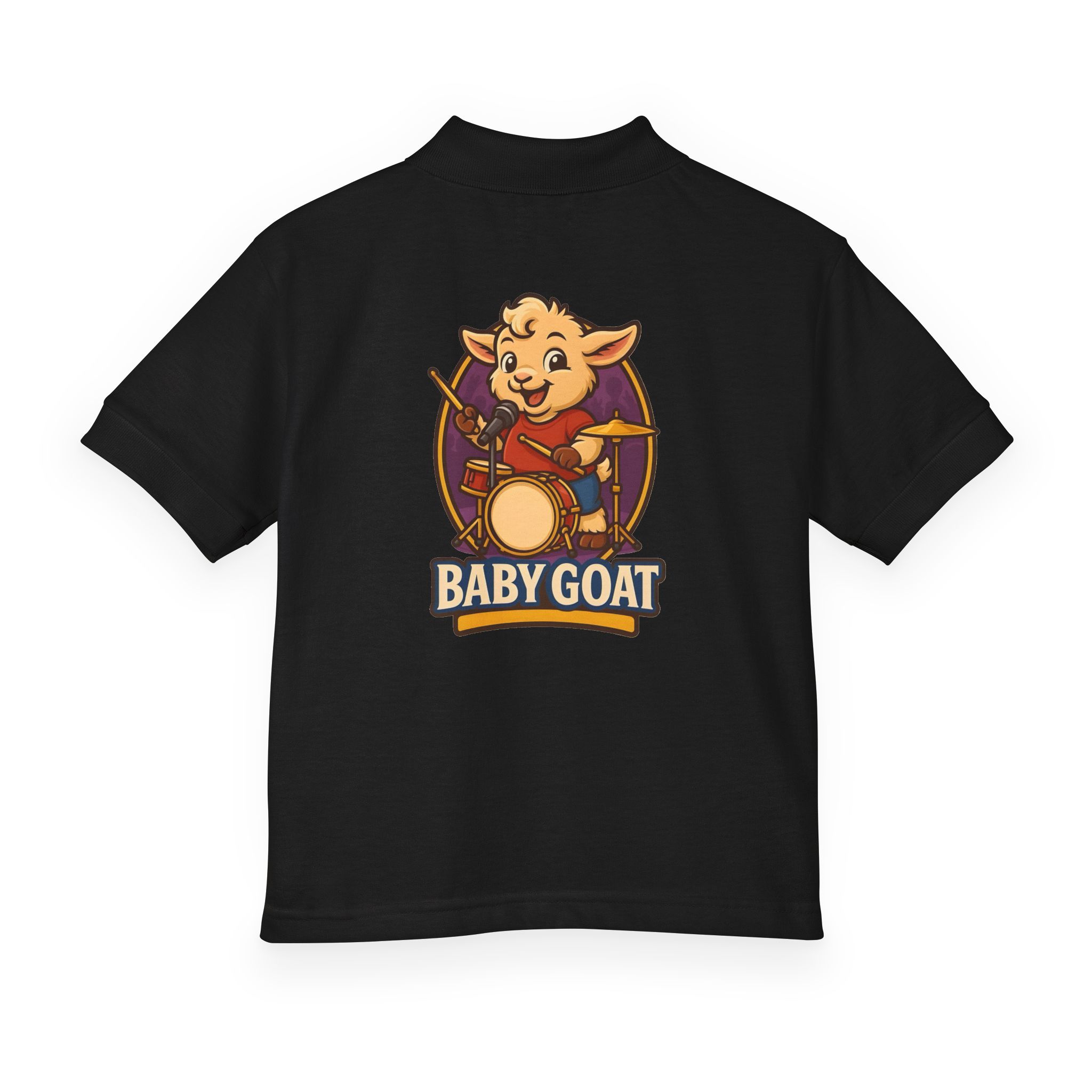 Youth Polo — "Baby Goat" Drummer Kids Shirt - Image 2