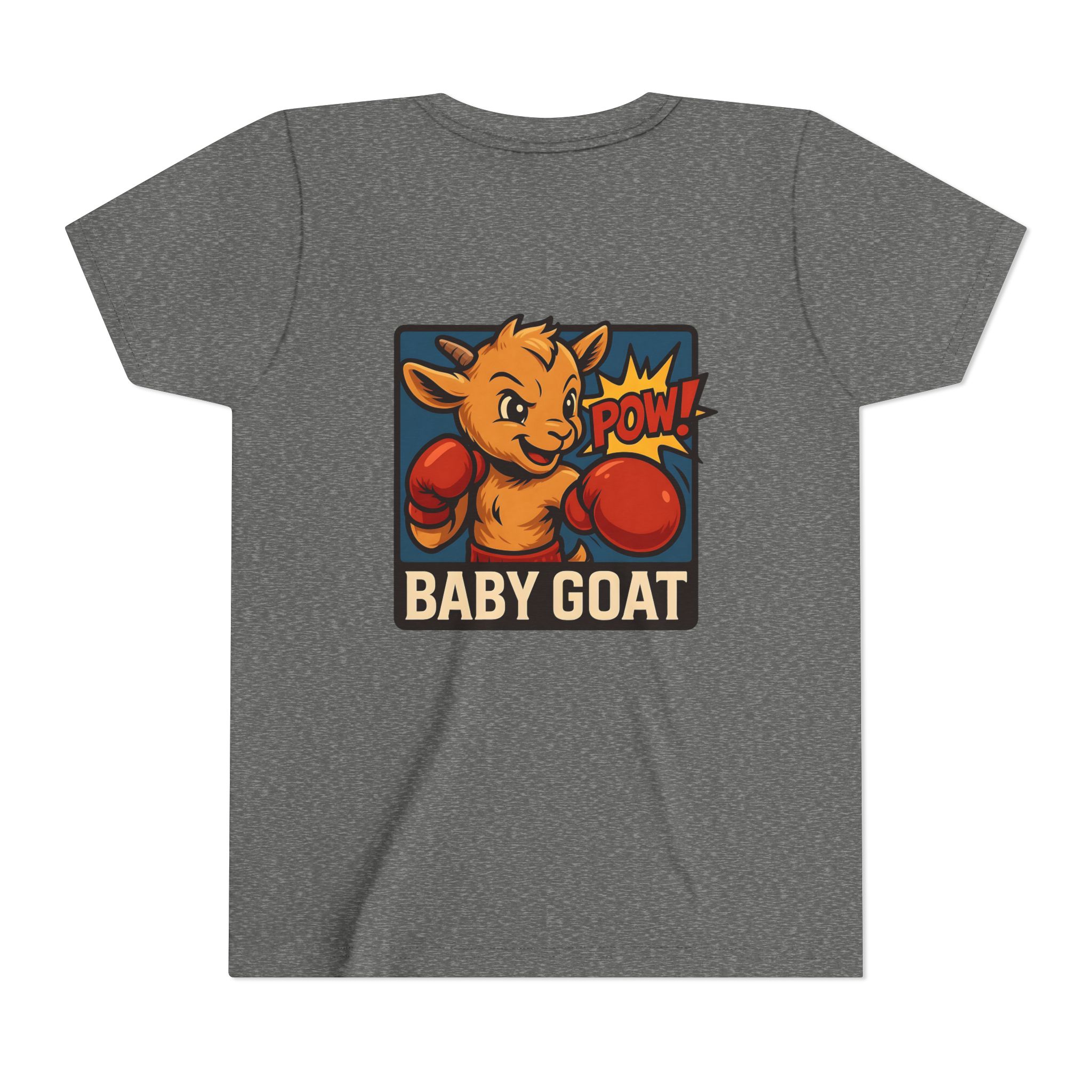 Baby G.O.A.T – Benny the Boxer Youth Tee — "Baby Goat" Boxing Cartoon Kids Shirt - Image 6