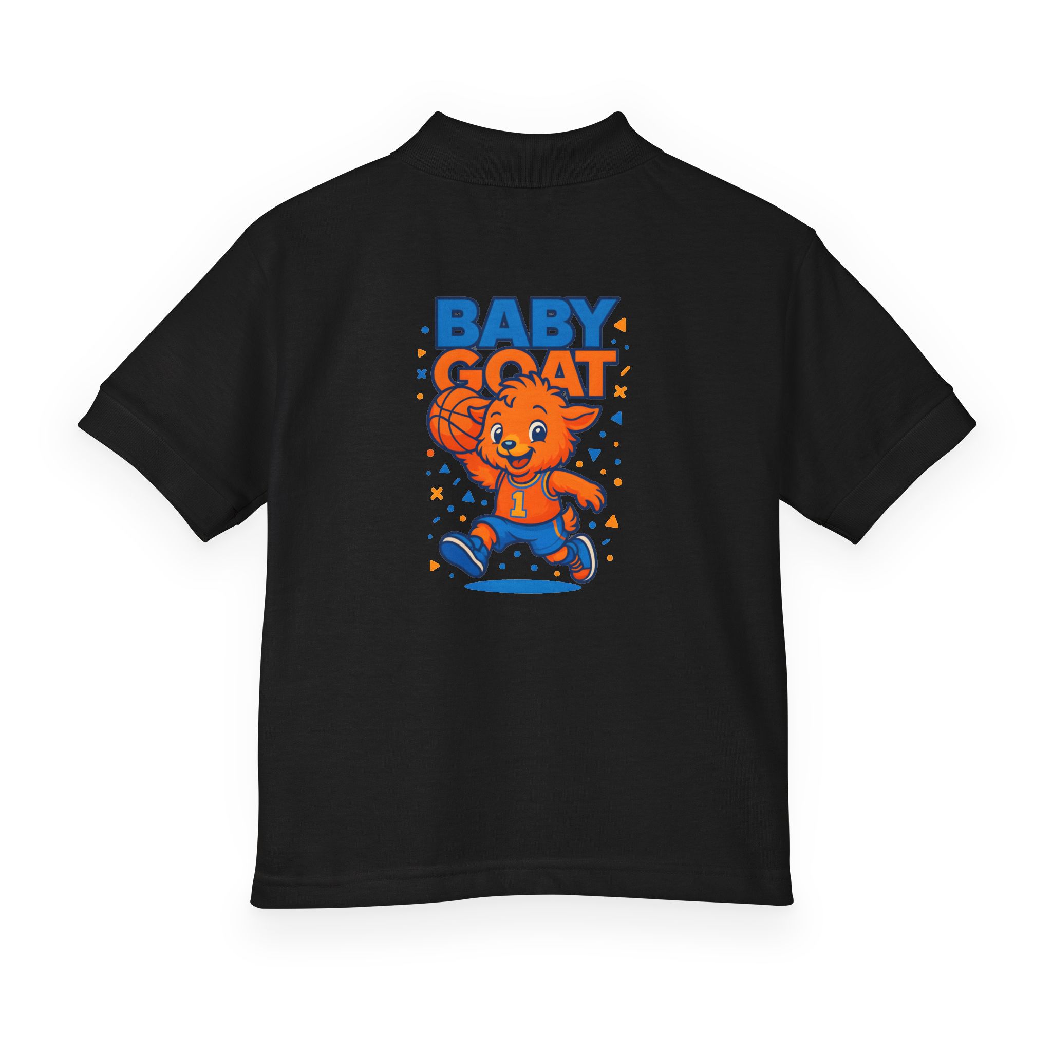 Baby G.O.A.T – MJ Kids Polo - 'Baby Goat' Cute Cartoon Goat Jersey Polo - Image 6