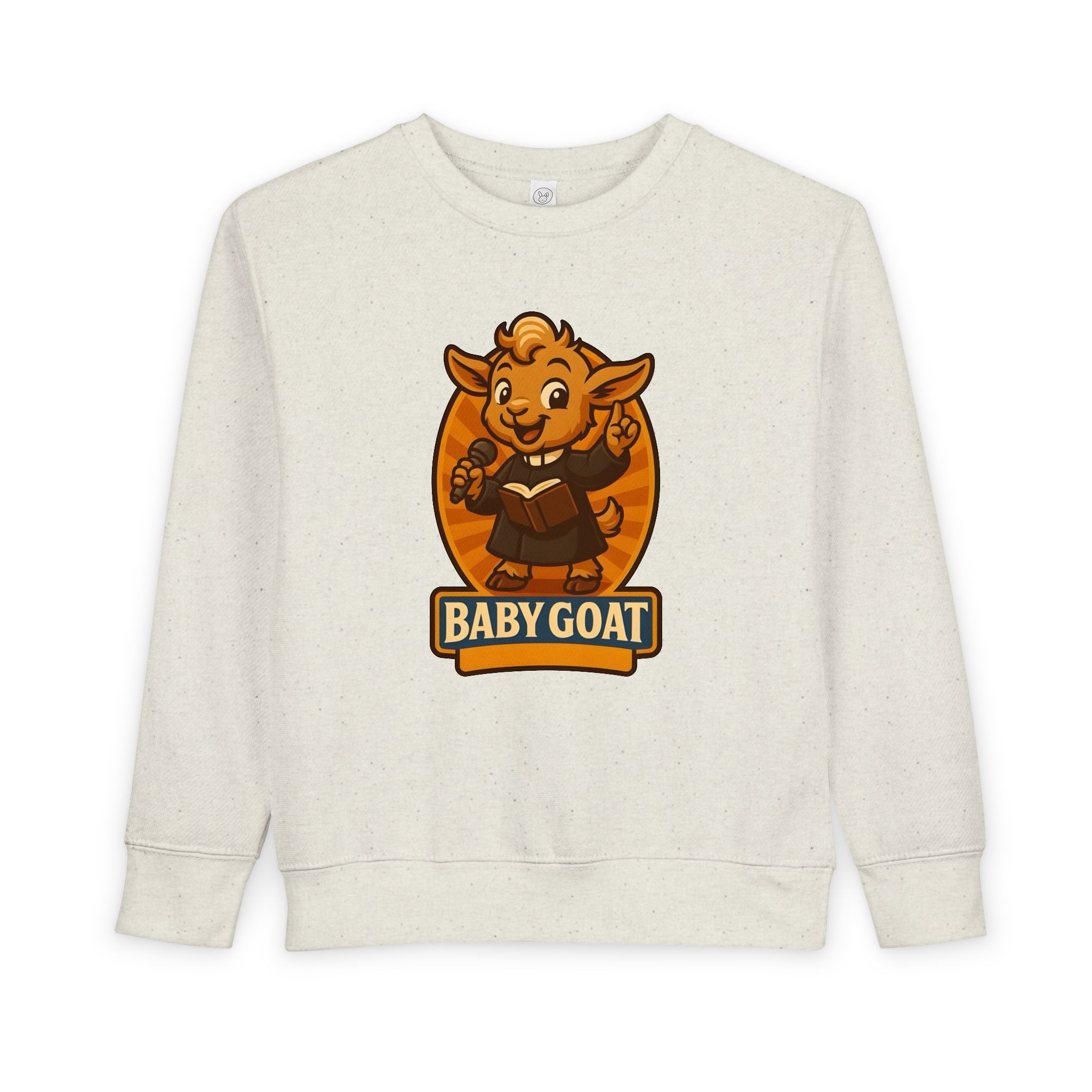 Baby Goat Toddler Sweatshirt — Cute Cartoon Goat Graphic Pullover