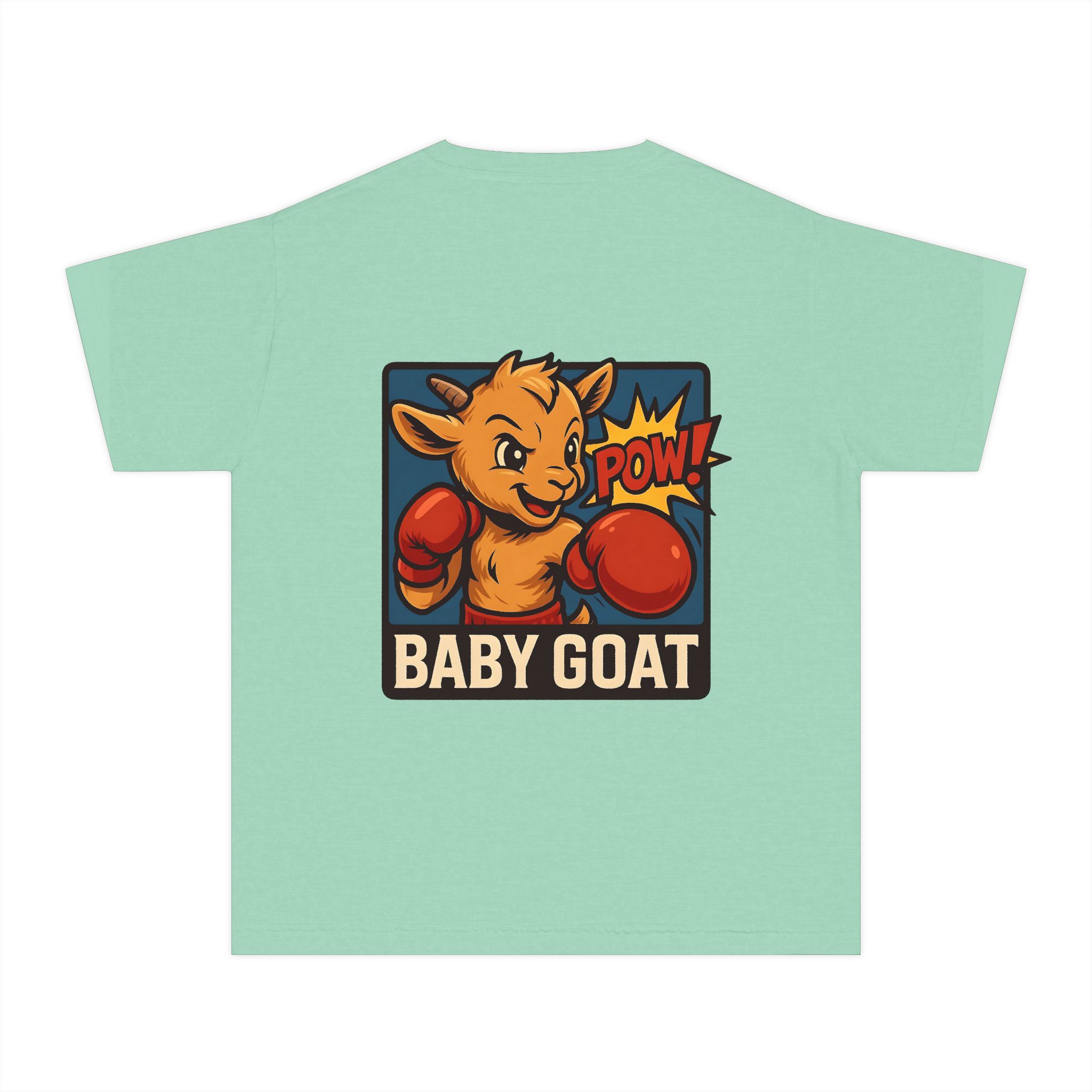 Baby G.O.A.T – Benny the Boxer Baby Goat Boxing Tee — Cute Kid’s 'Baby Goat' Graphic Shirt - Image 5