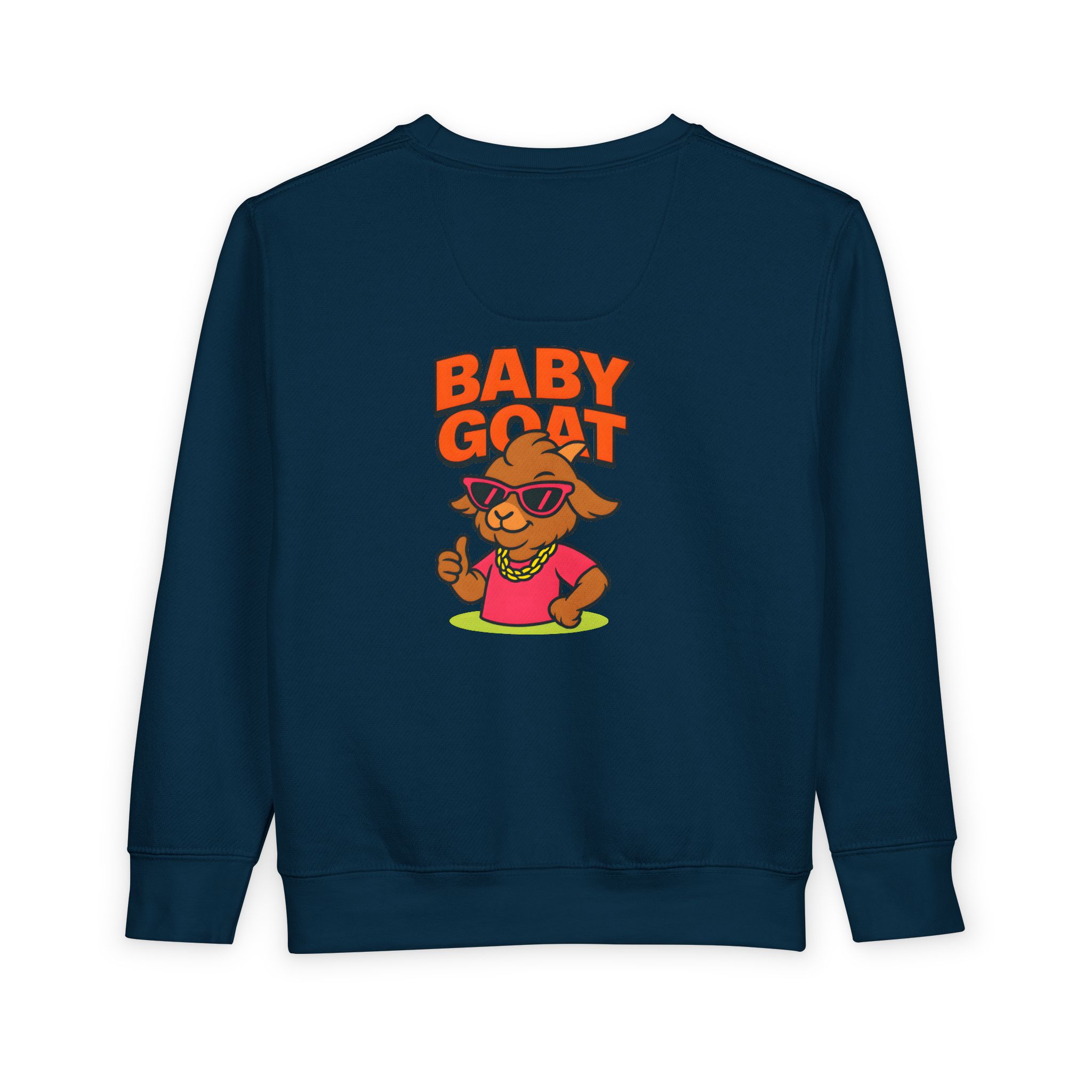 Skye the Style Queen Baby Goat Toddler Sweatshirt — Cute Cartoon Kid’s Pullover - Image 10