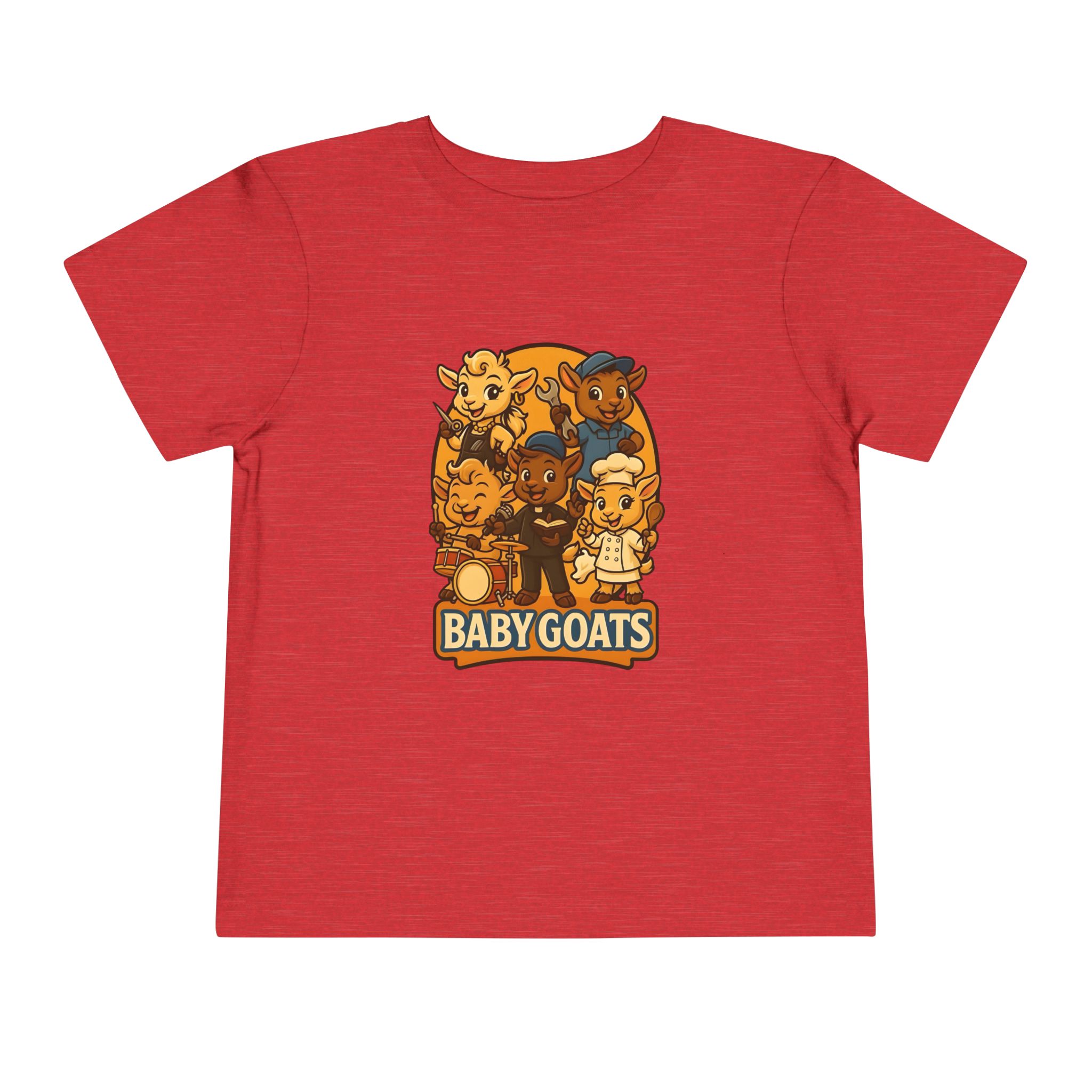 Little Dreamers Toddler Tee — Baby GOATS Cartoon Family - Image 20