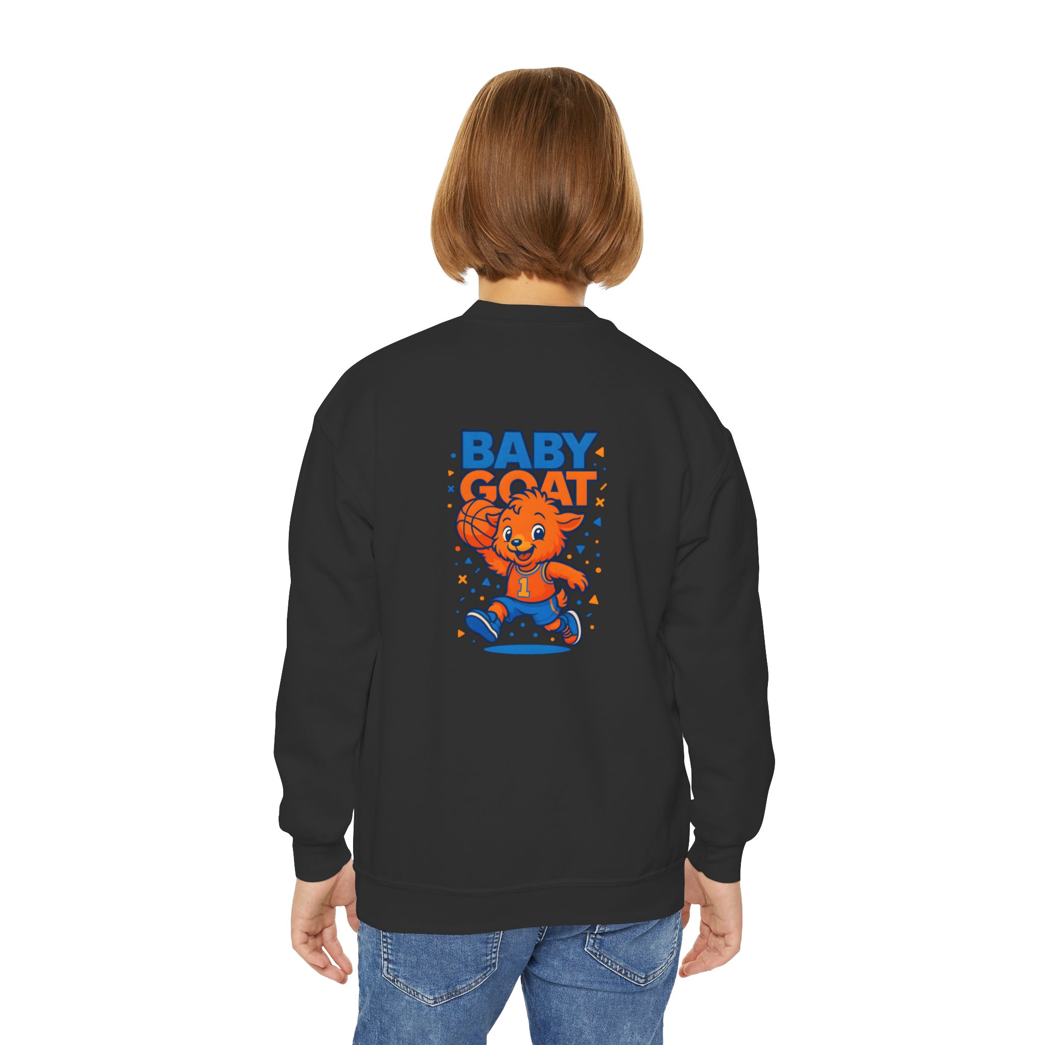 Baby G.O.A.T – MJ Youth Crewneck Sweatshirt - Image 8