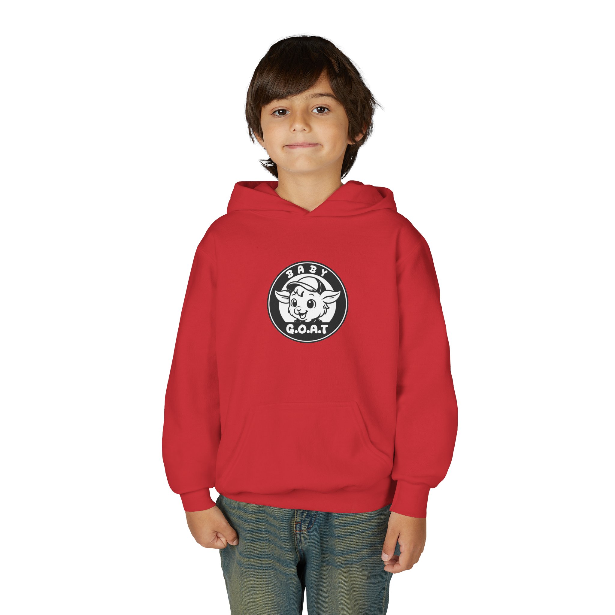 Baby G.O.A.T – Classic Edition Youth Hoodie — "Baby G.O.A.T." Cute Goat Logo Pullover - Image 15