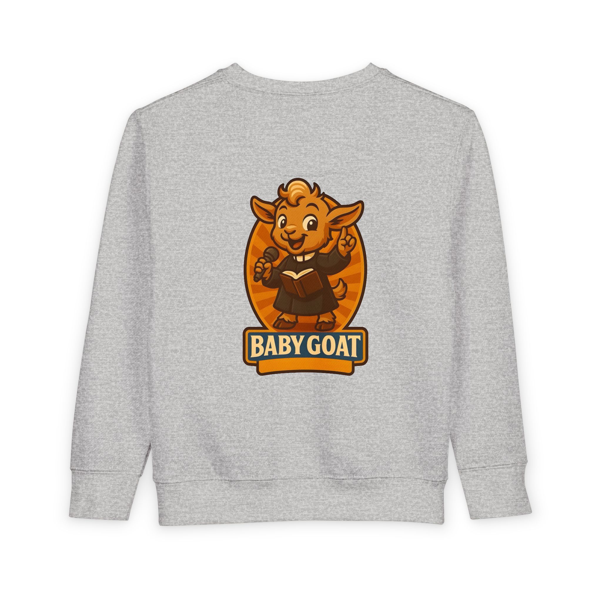 Baby Goat Toddler Sweatshirt — Cute Cartoon Goat Graphic Pullover - Image 6