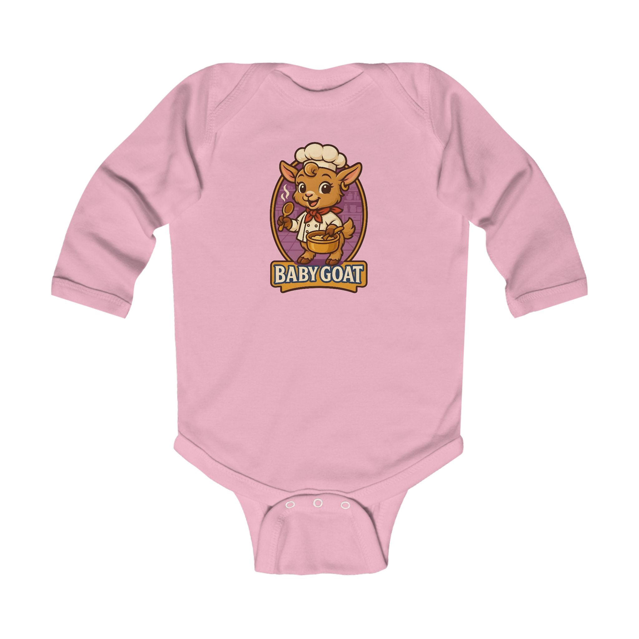 Baby Goat Infant Bodysuit — Cute Cartoon Kid Goat Graphic - Image 5