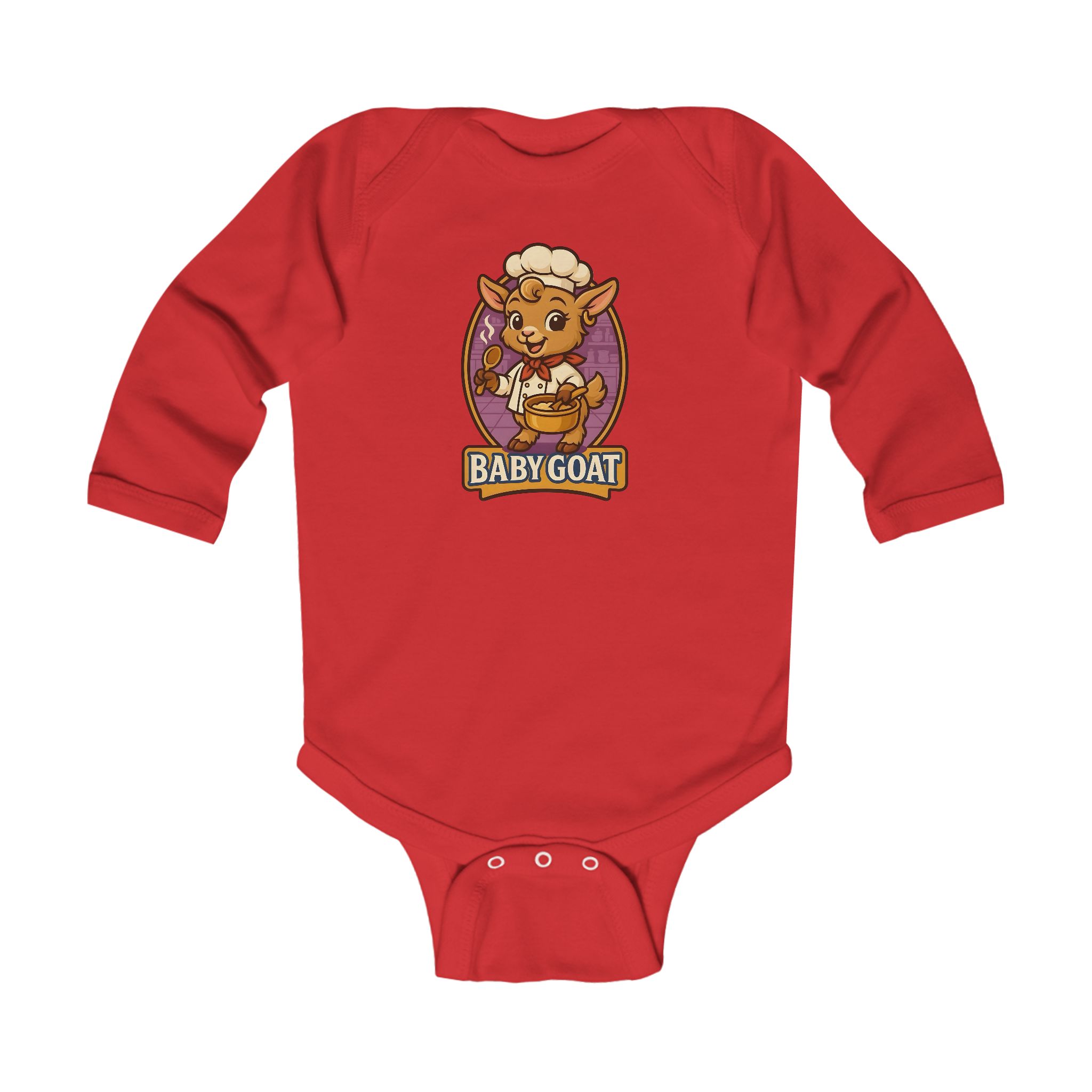 Baby Goat Infant Bodysuit — Cute Cartoon Kid Goat Graphic - Image 7