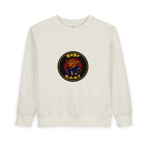 Davon The Touchdown Star Toddler Sweatshirt — 'Baby G.O.A.T.' Cute Goat Patch Crewneck for Kids