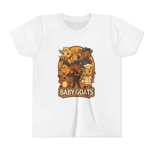 Baby Goats Kids T‑Shirt — Cute Cartoon Baby Goats Graphic Tee for Toddlers & Kids