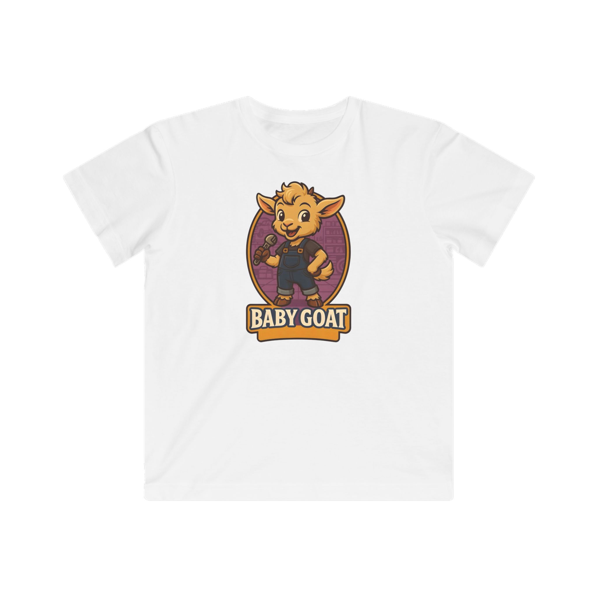 Kids Baby Goat Graphic Tee – Cute Cartoon Goat Shirt for Toddlers & Kids