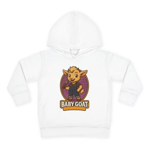 Ollie the Fix-It Goat Baby Goat Toddler Hoodie — Cute Cartoon Kid’s Pullover Fleece