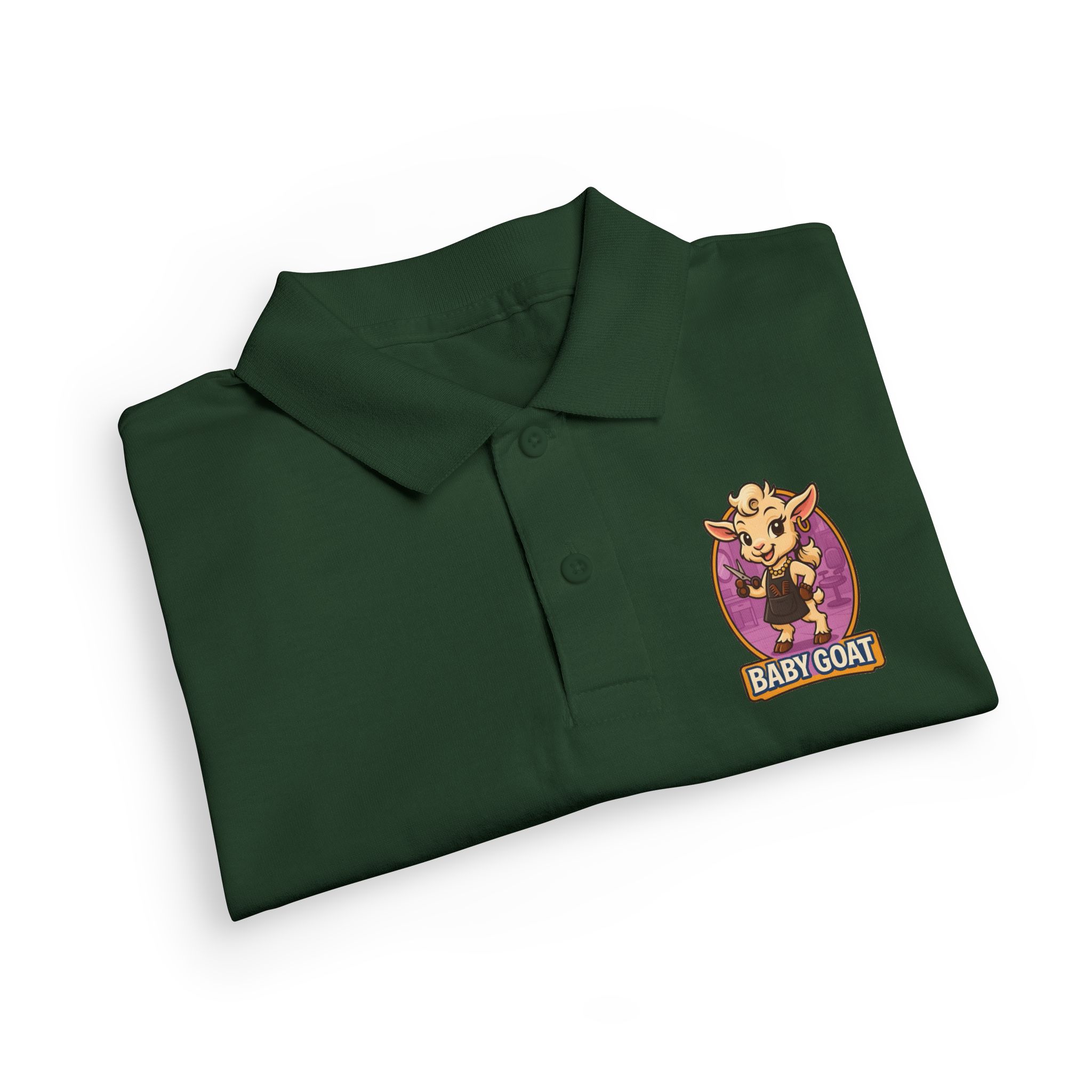 Joy the Stylist Youth Polo — Cute "Baby Goat" Embroidered Kids' School Polo - Image 15