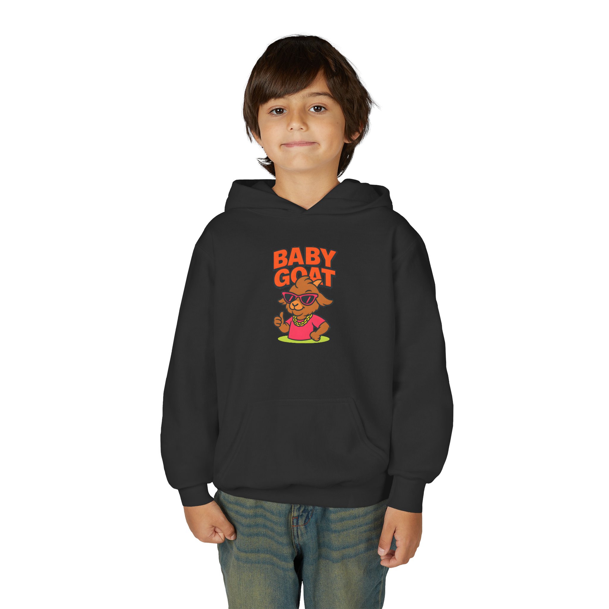 Skye the Style Queen Youth Hoodie — "Baby Goat" Cute Cartoon Kids Sweatshirt - Image 7