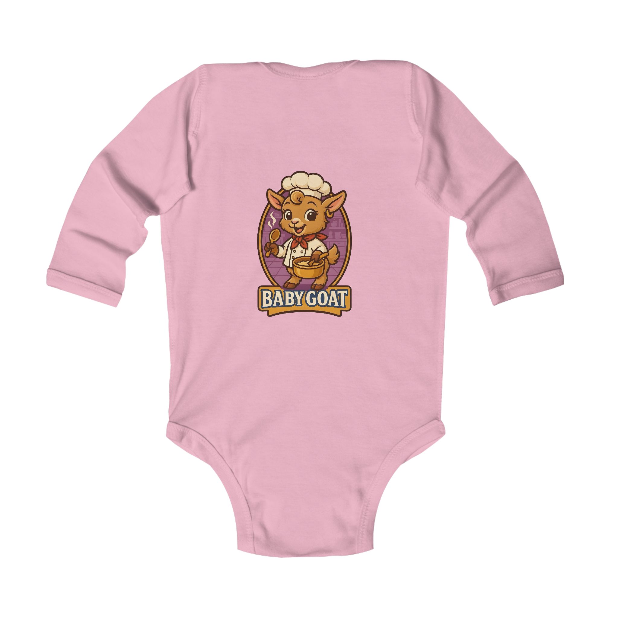 Baby Goat Infant Bodysuit — Cute Cartoon Kid Goat Graphic - Image 6