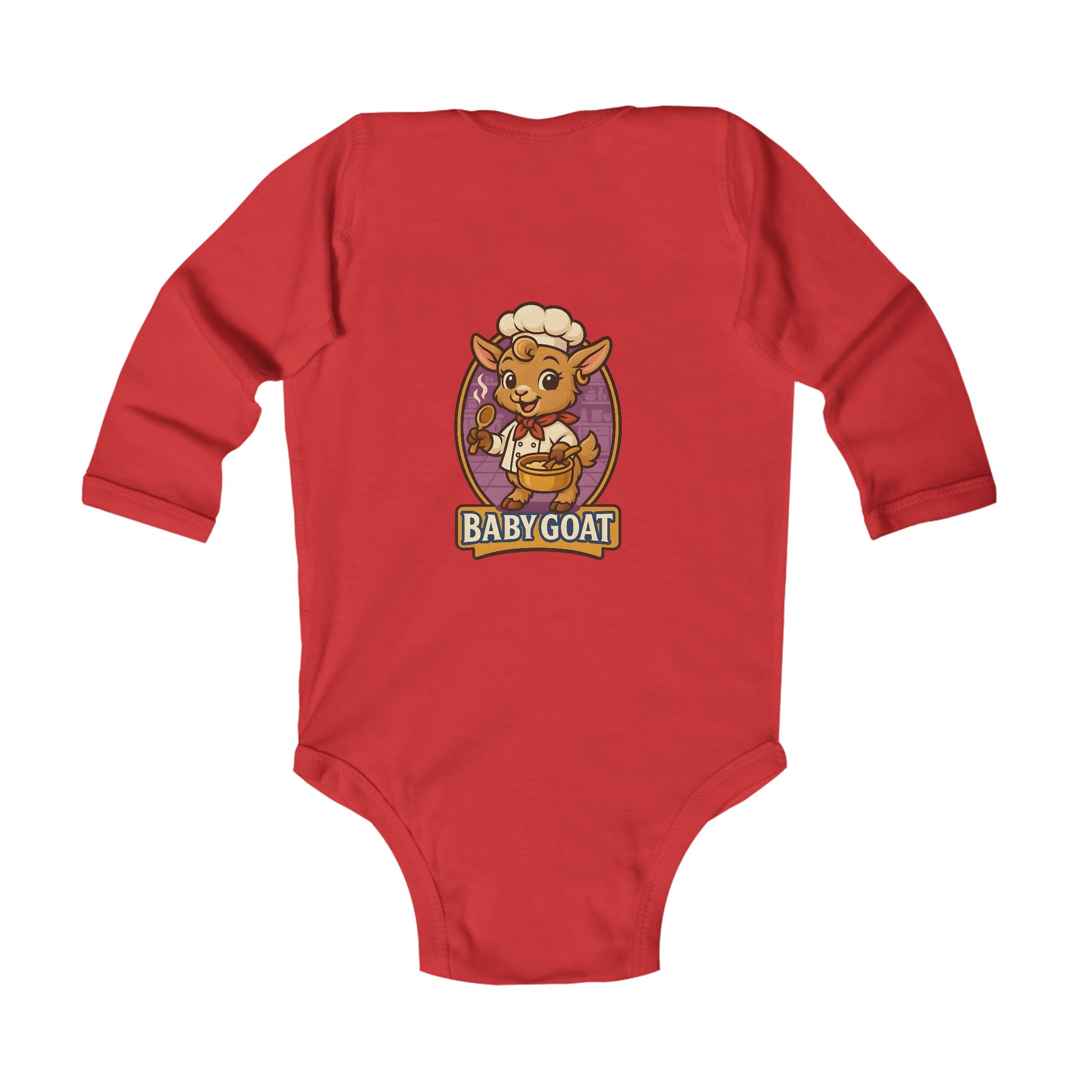 Baby Goat Infant Bodysuit — Cute Cartoon Kid Goat Graphic - Image 8