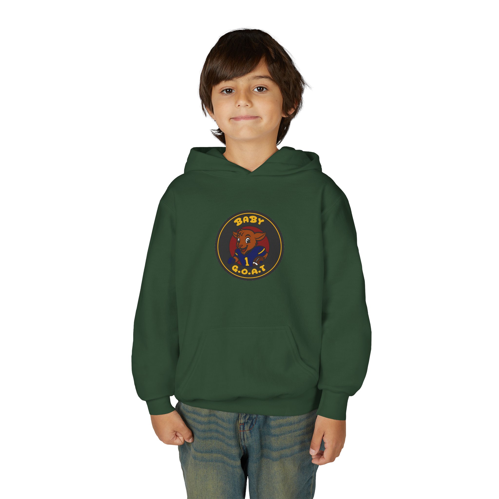 Davon The Touchdown Star Youth Hoodie — 'Baby G.O.A.T.' Cartoon Goat Graphic Pullover - Image 11