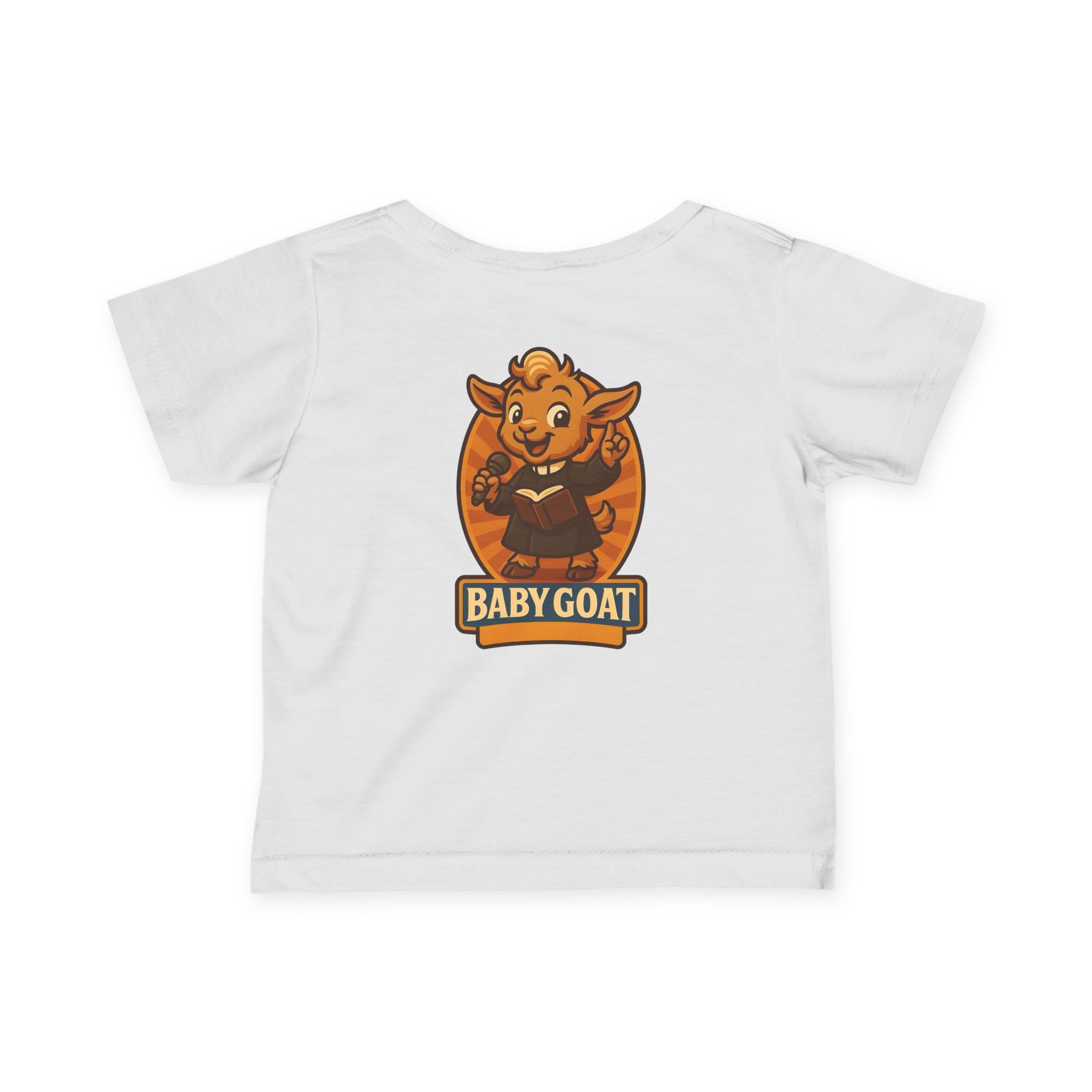 Baby Goat Infant Tee — Cute Cartoon Kid Goat Graphic - Image 2