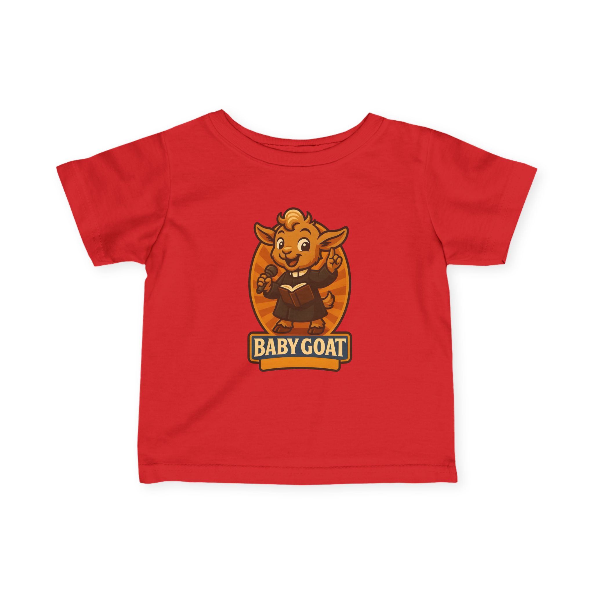 Baby Goat Infant Tee — Cute Cartoon Kid Goat Graphic - Image 10