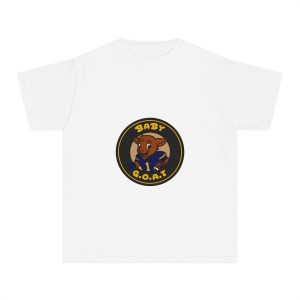 Davon The Touchdown Star Yellow Background Youth Tee — "Baby G.O.A.T." Cartoon Goat Kids T‑Shirt