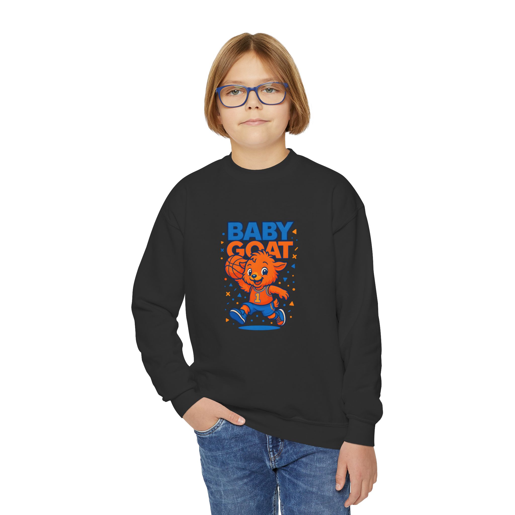 Baby G.O.A.T – MJ Youth Crewneck Sweatshirt - Image 7