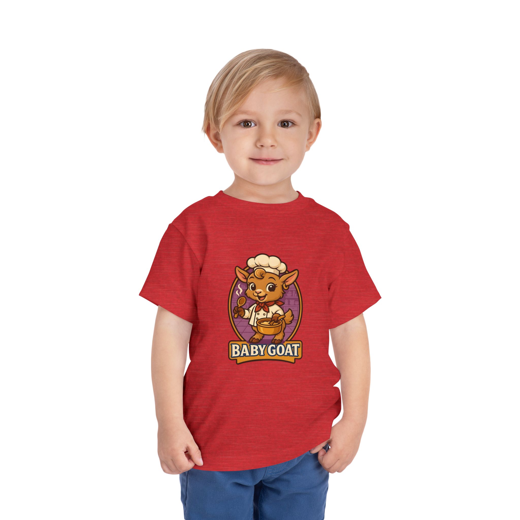 Toddler Tee — Cute 'Baby Goat' Cartoon Chef Kids Shirt - Image 15