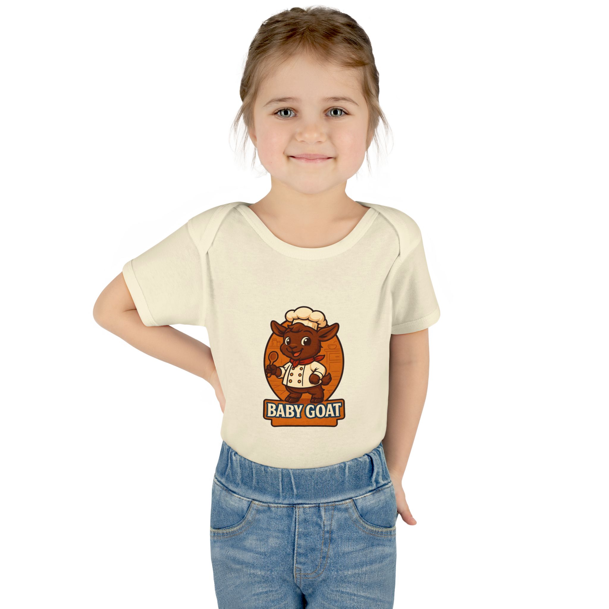 Baby Goat Infant Bodysuit — Cute Cartoon Kid Goat Baby Onesie - Image 8