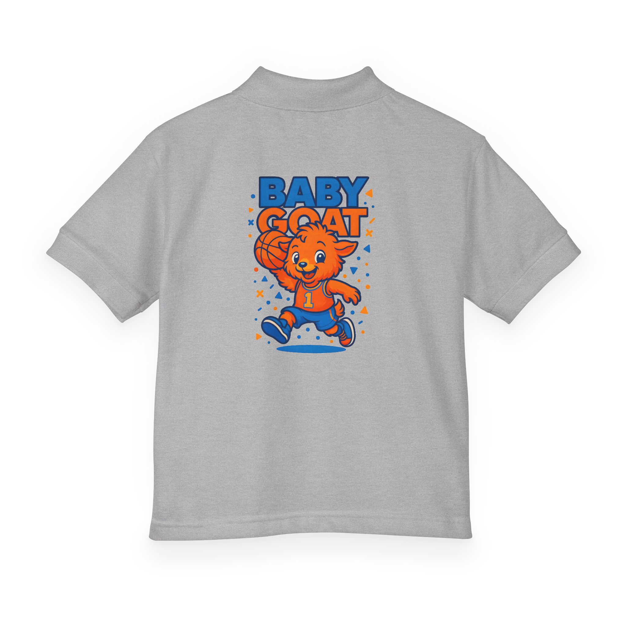 Baby G.O.A.T – MJ Kids Polo - 'Baby Goat' Cute Cartoon Goat Jersey Polo - Image 10