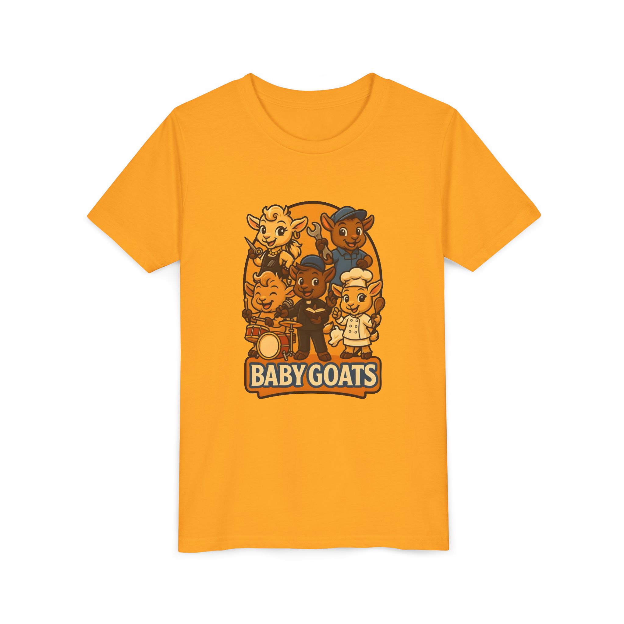 Baby Goats Kids T‑Shirt — Cute Cartoon Baby Goats Graphic Tee for Toddlers & Kids - Image 11