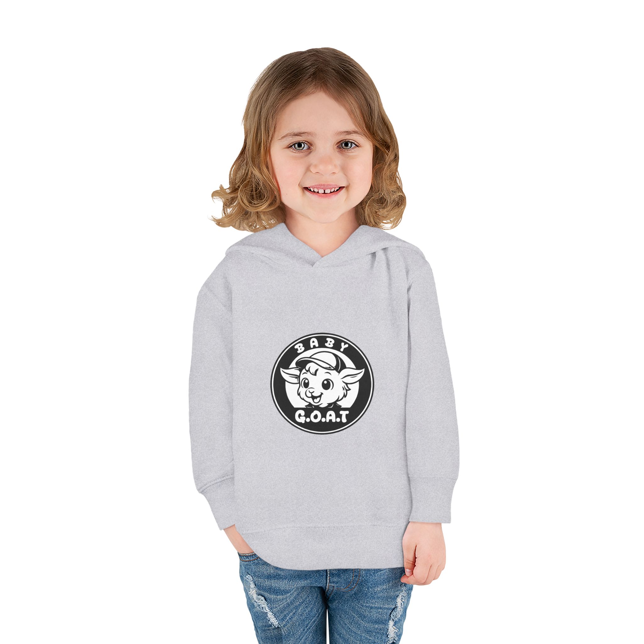 Baby G.O.A.T – Classic Edition Toddler Hoodie – 'Baby G.O.A.T.' Cute Goat Logo Pullover for Kids - Image 4