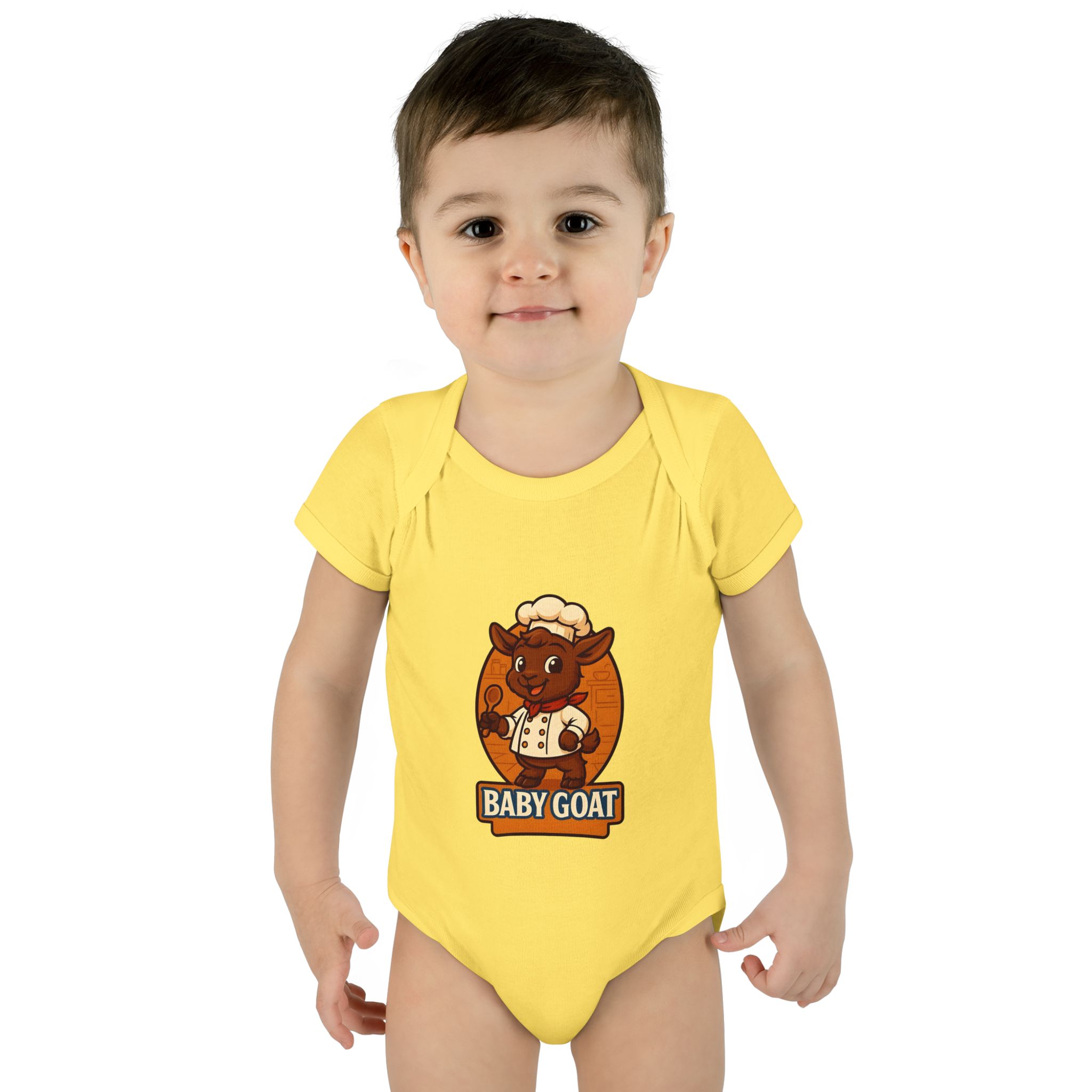Baby Goat Infant Bodysuit — Cute Cartoon Kid Goat Baby Onesie - Image 11