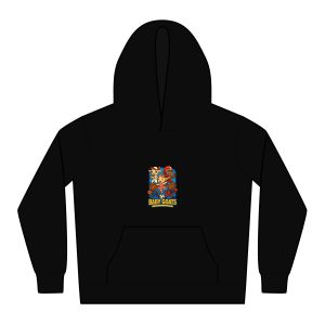 The Little Champs Crew Kids Relax Hoodie — Colorful Cartoon 'Baby Goats' Graphic Pullover