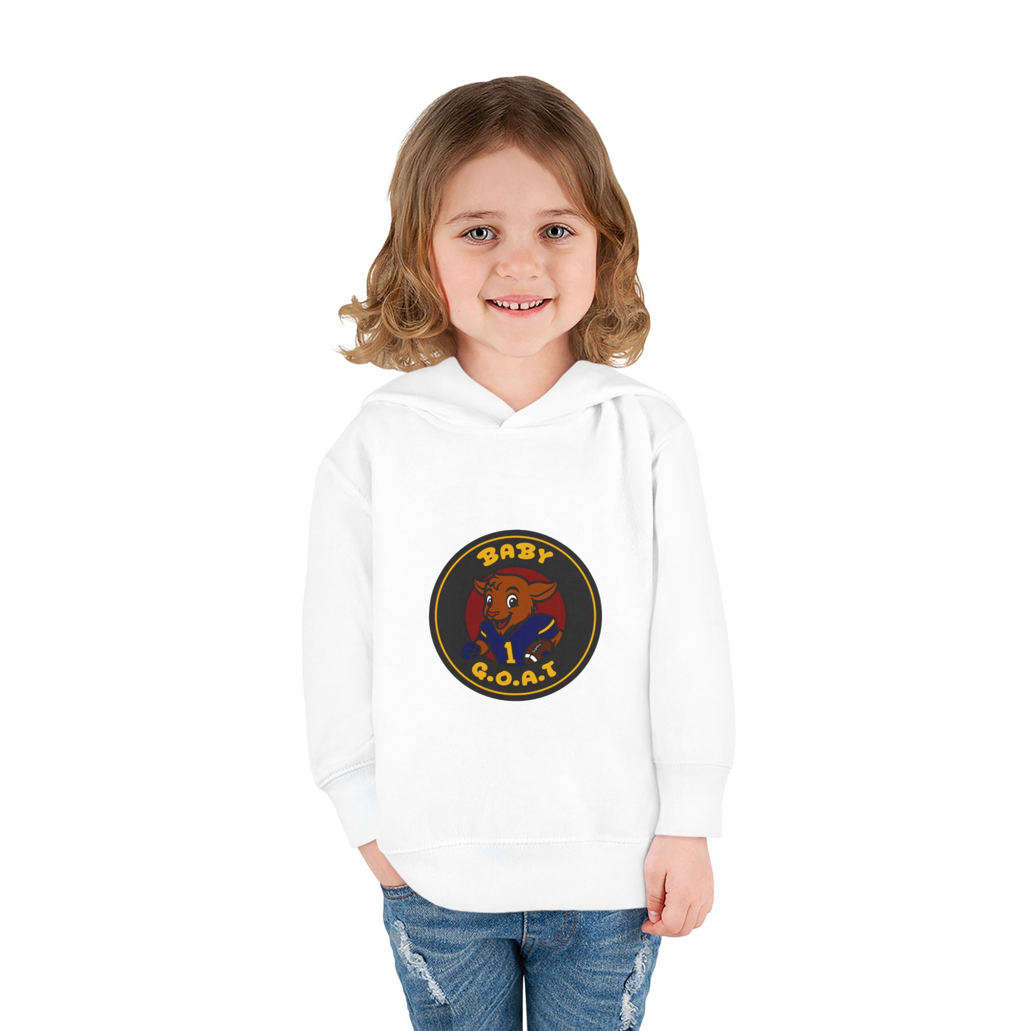Davon The Touchdown Star Baby G.O.A.T. Toddler Pullover Hoodie - Image 4