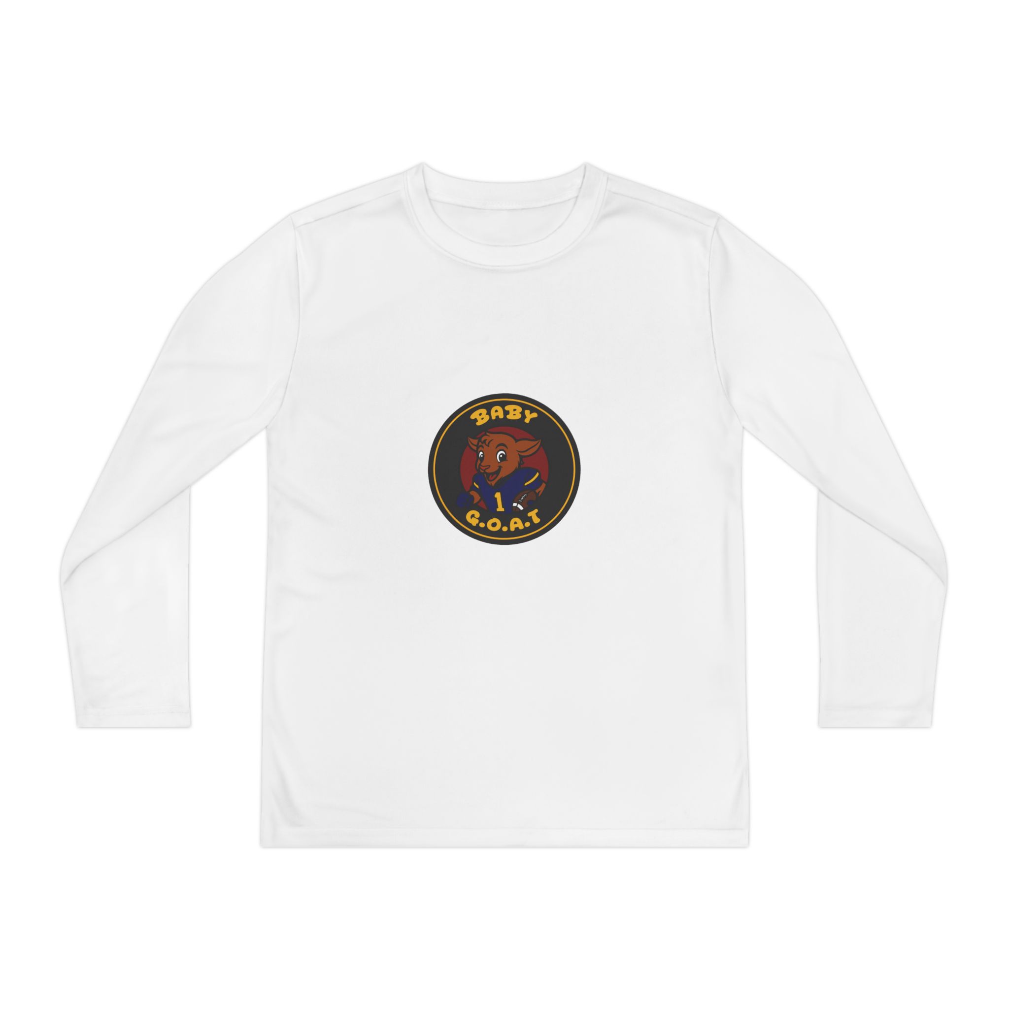 Davon The Touchdown Star Youth Long Sleeve Tee — 'Baby G.O.A.T.' Athletic Graphic