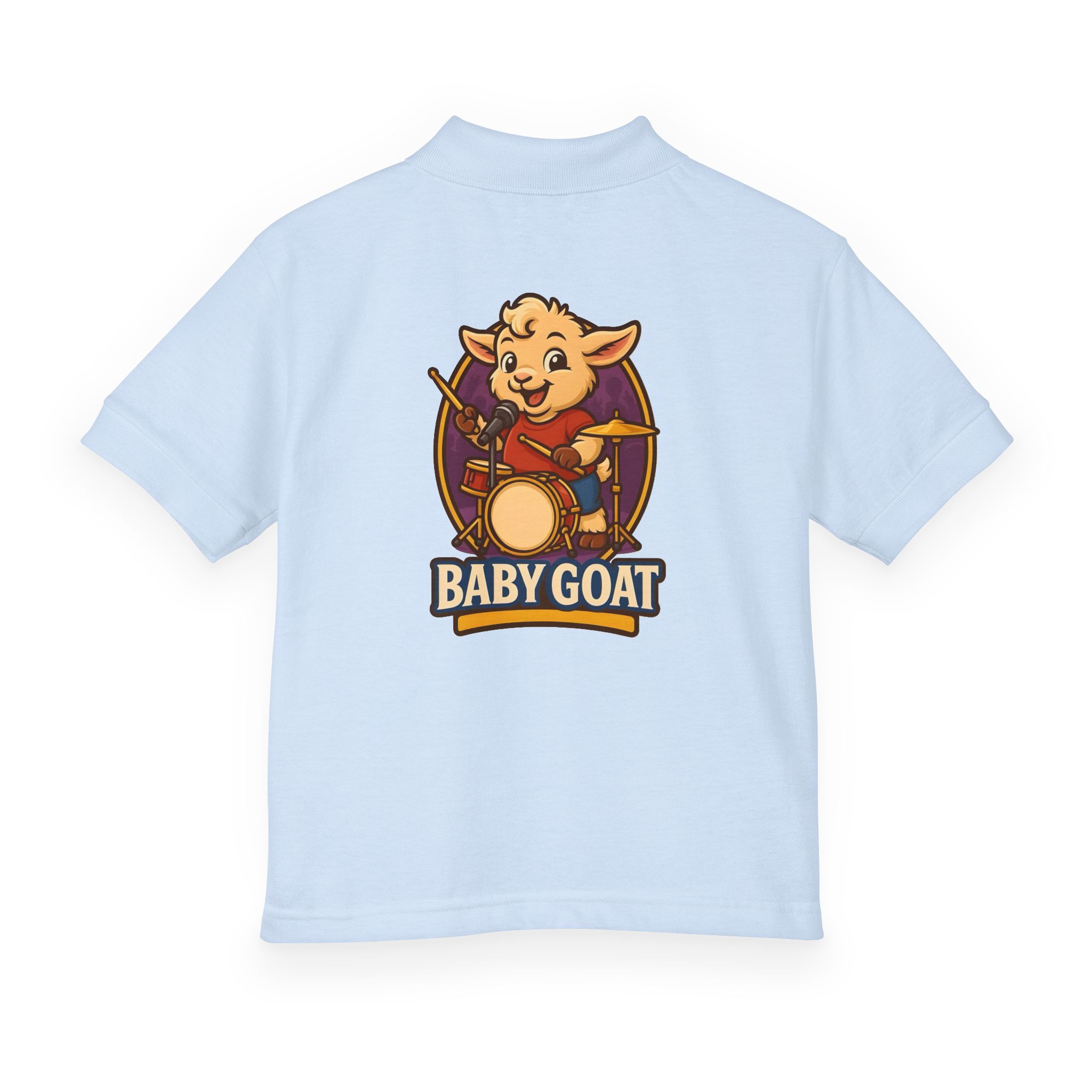 Youth Polo — "Baby Goat" Drummer Kids Shirt - Image 10
