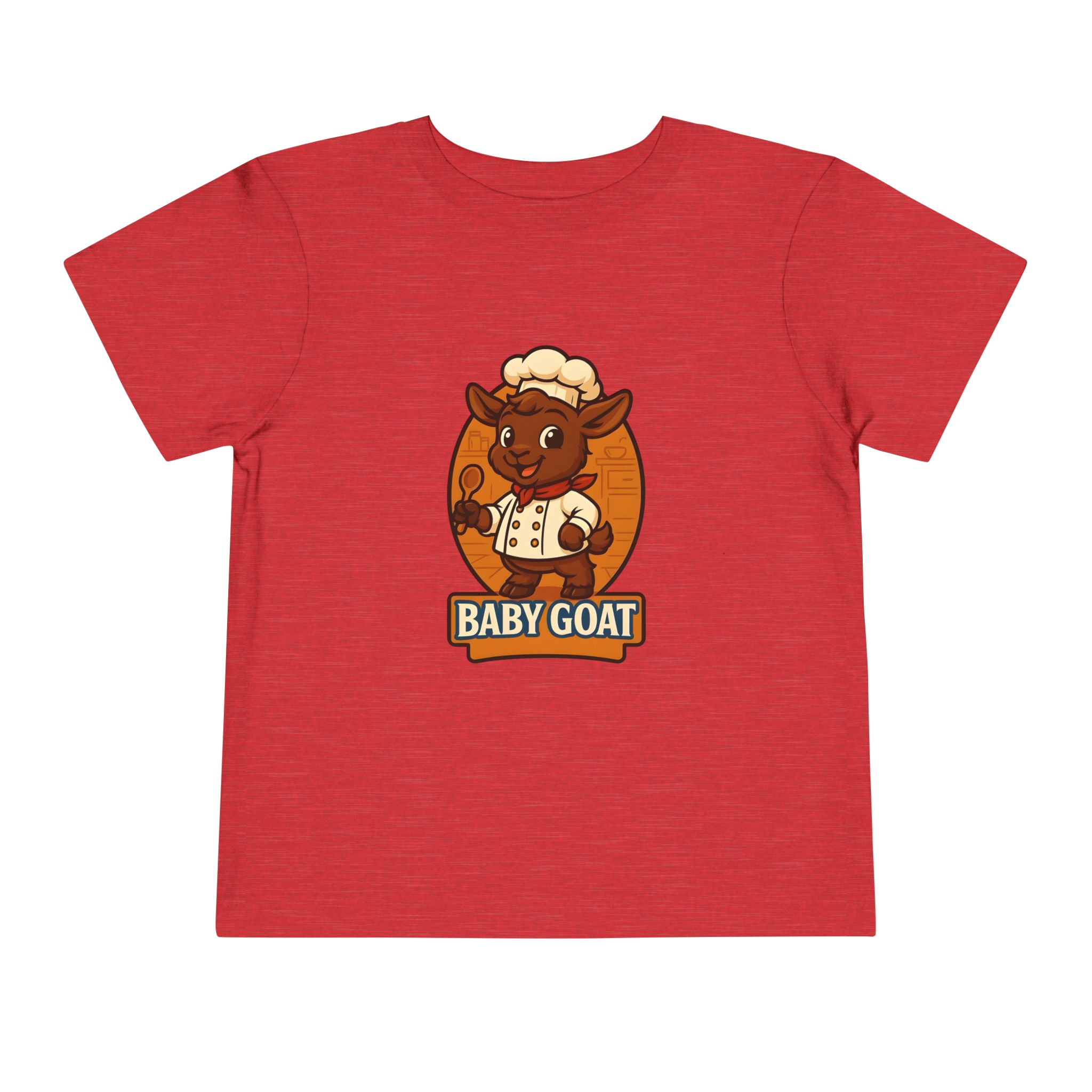 Charlie the Chef Toddler Tee - Cute Baby Goat Chef Graphic Shirt - Image 13