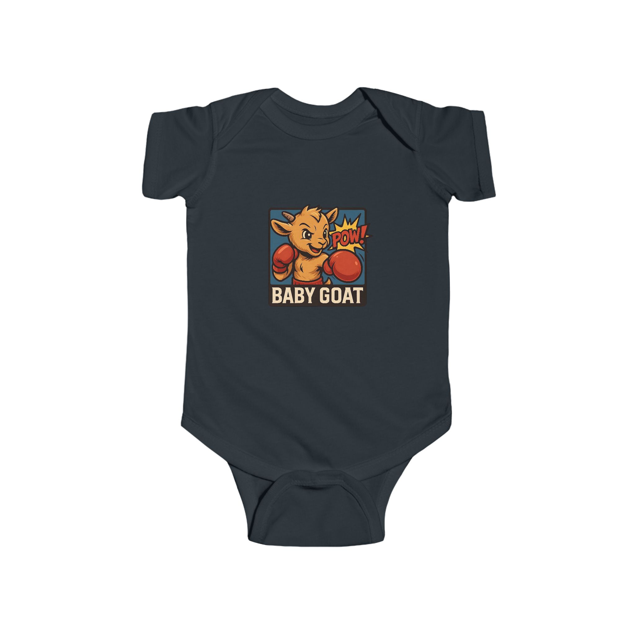 Baby G.O.A.T – Benny the Boxer Baby Goat Boxing Infant Bodysuit - "Baby Goat" Cute Boxing Kid Graphic - Image 10