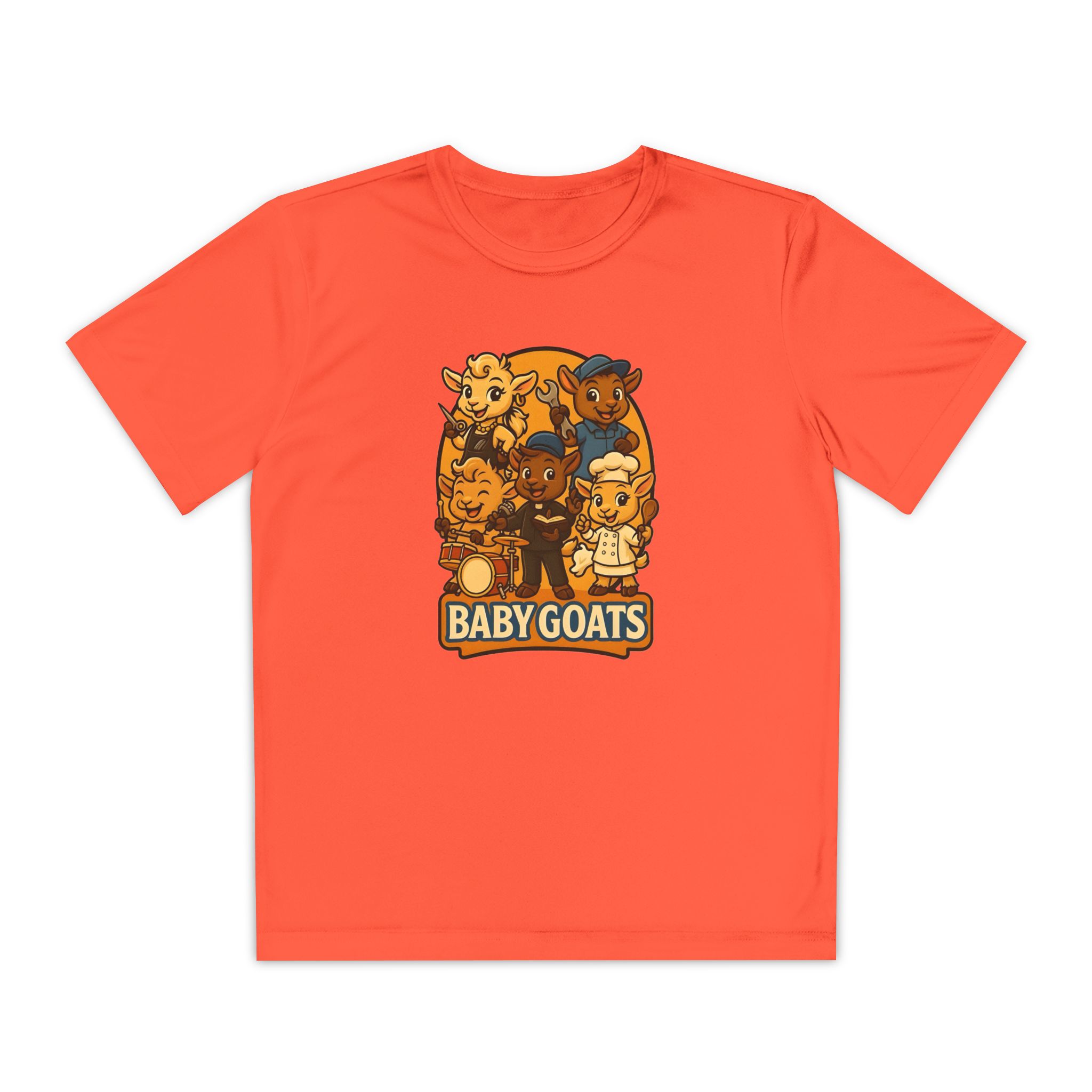 Kids' Baby Goats Graphic Tee – Youth Animal Crew Shirt - Image 5