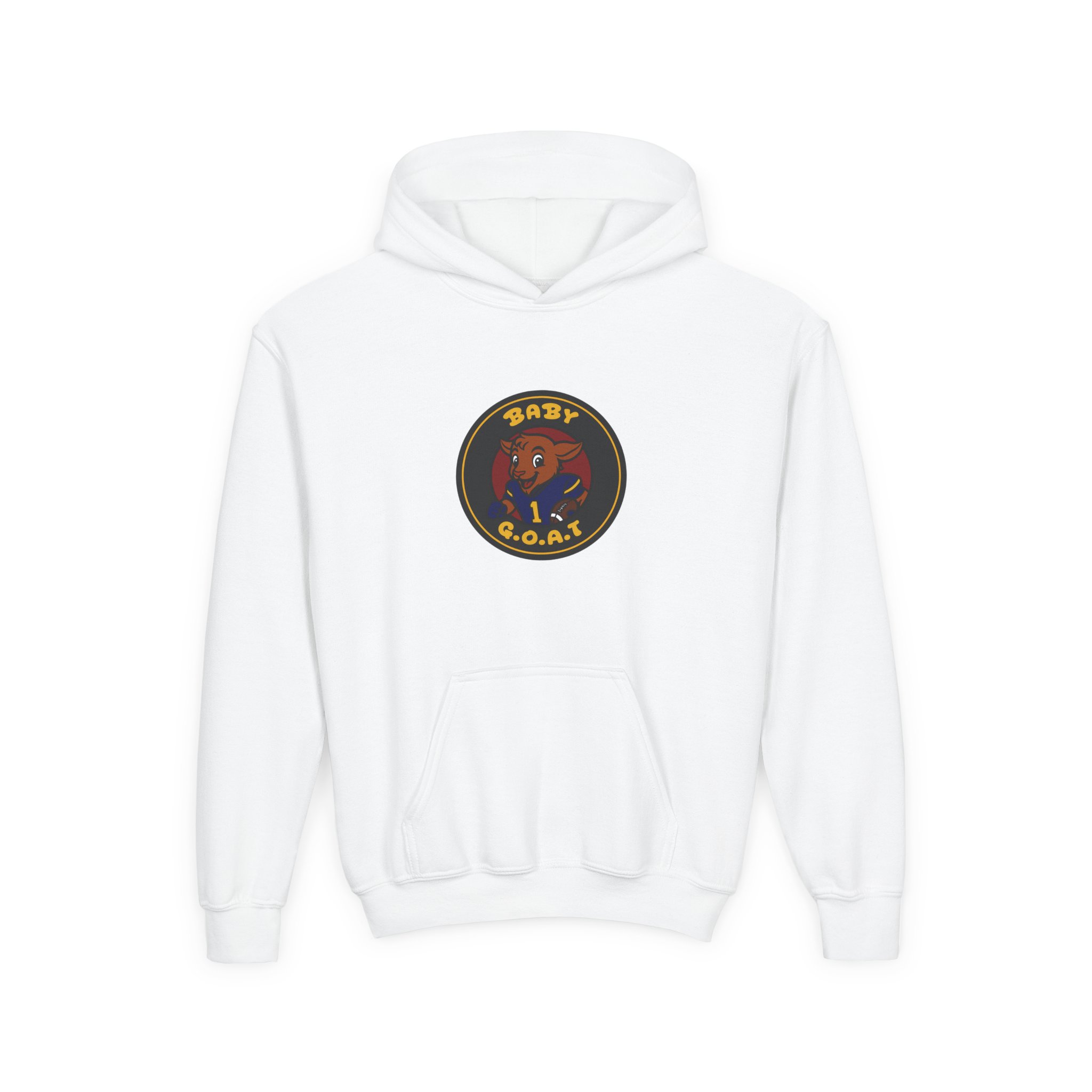 Davon The Touchdown Star Youth Hoodie — 'Baby G.O.A.T.' Cartoon Goat Graphic Pullover