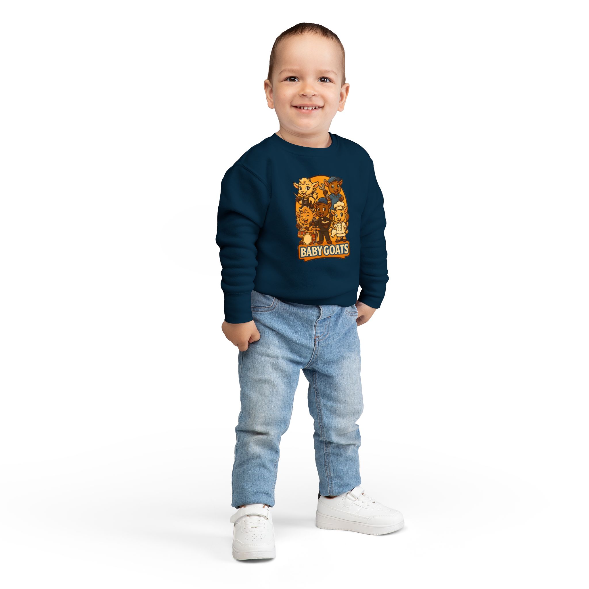 Baby Goats Toddler Sweatshirt — Cute Cartoon Farm Animal Pullover - Image 16