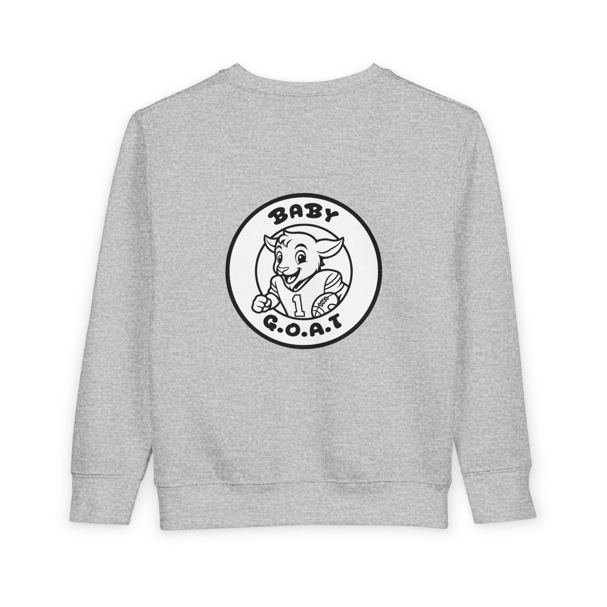 The Touchdown Star Baby G.O.A.T. Toddler Sweatshirt — Cute Goat Graphic Pullover for Infants & Toddlers - Image 6