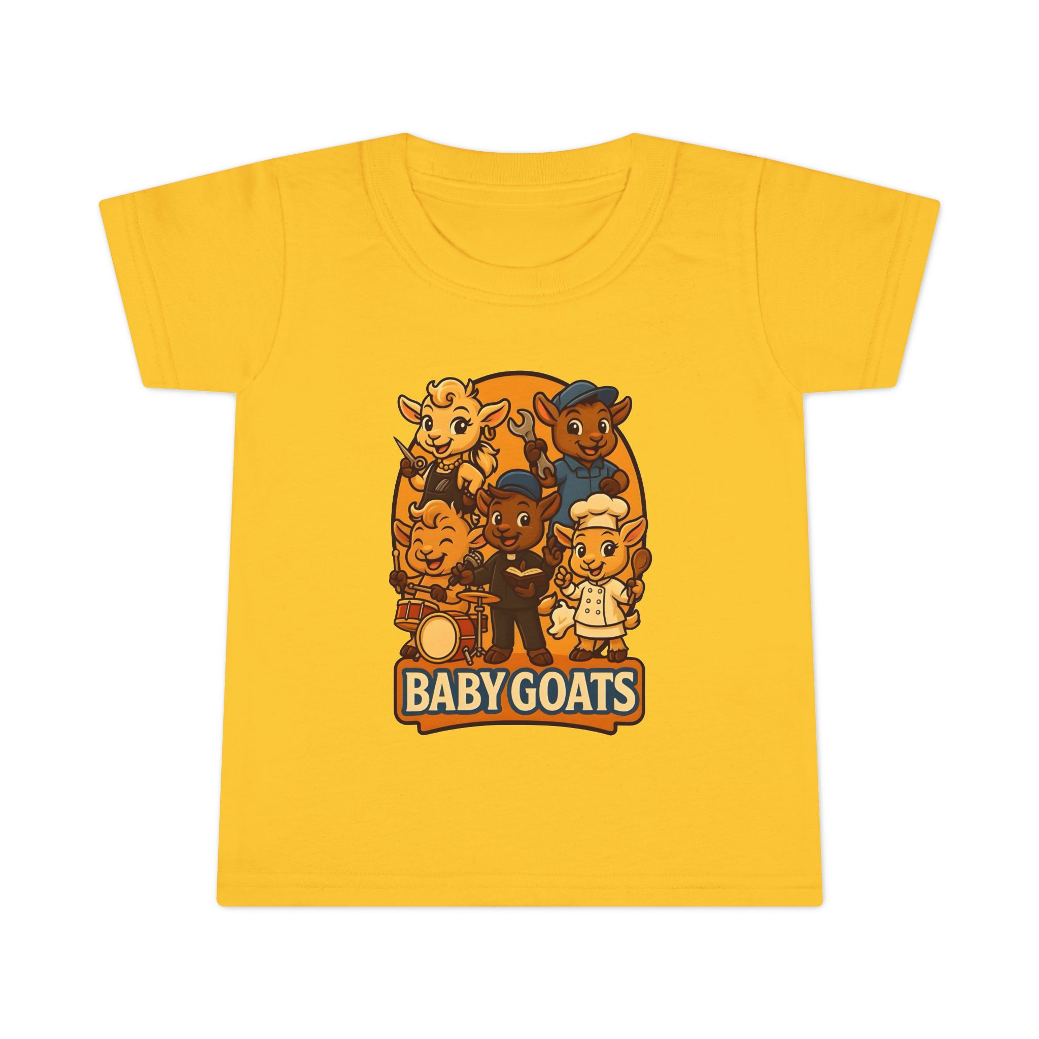 Baby Goats Toddler T-Shirt — Cute Cartoon Kids Tee - Image 4