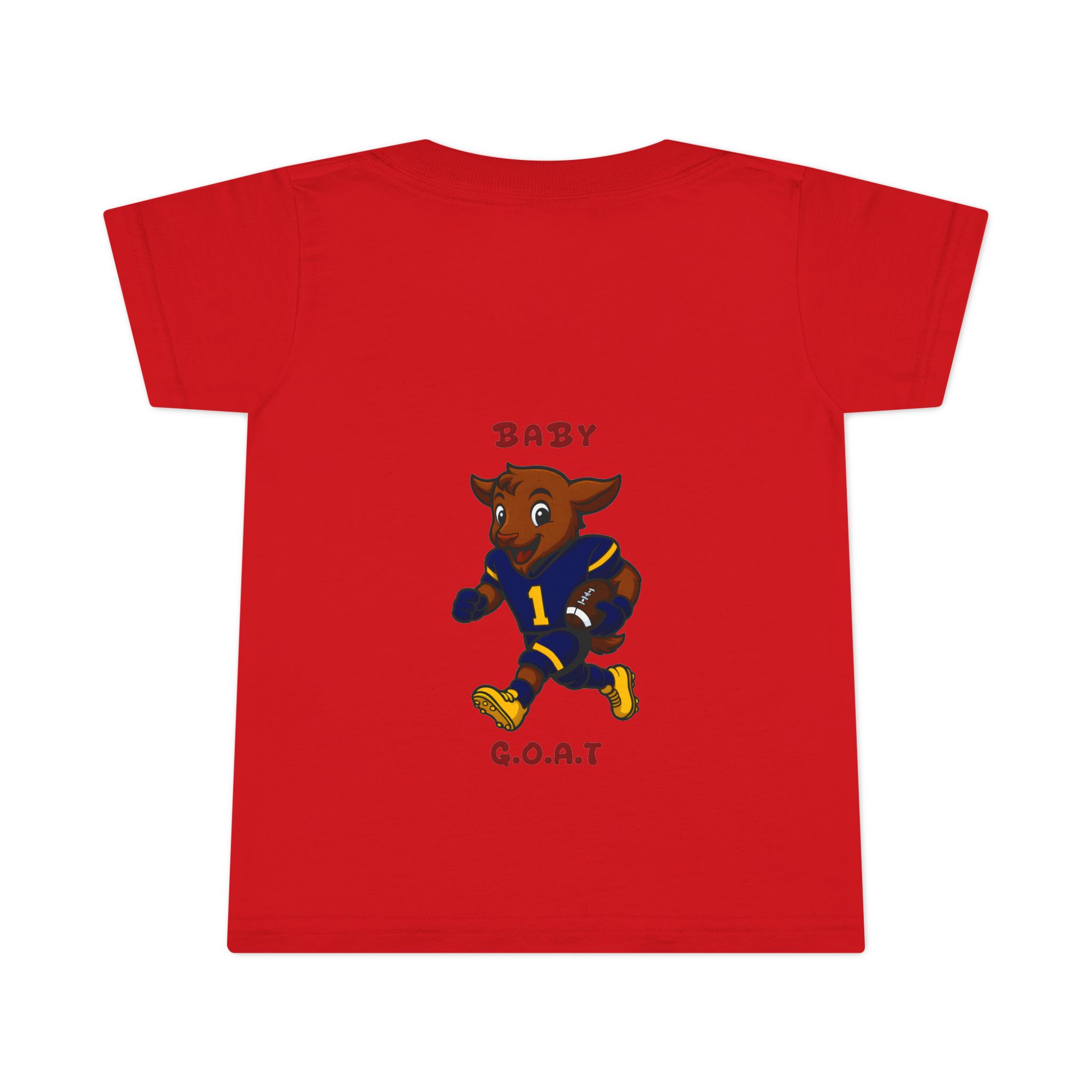 Davon The Touchdown Star In Action Baby G.O.A.T. Toddler T-Shirt — Cute Goat Football Player Kids Tee - Image 11