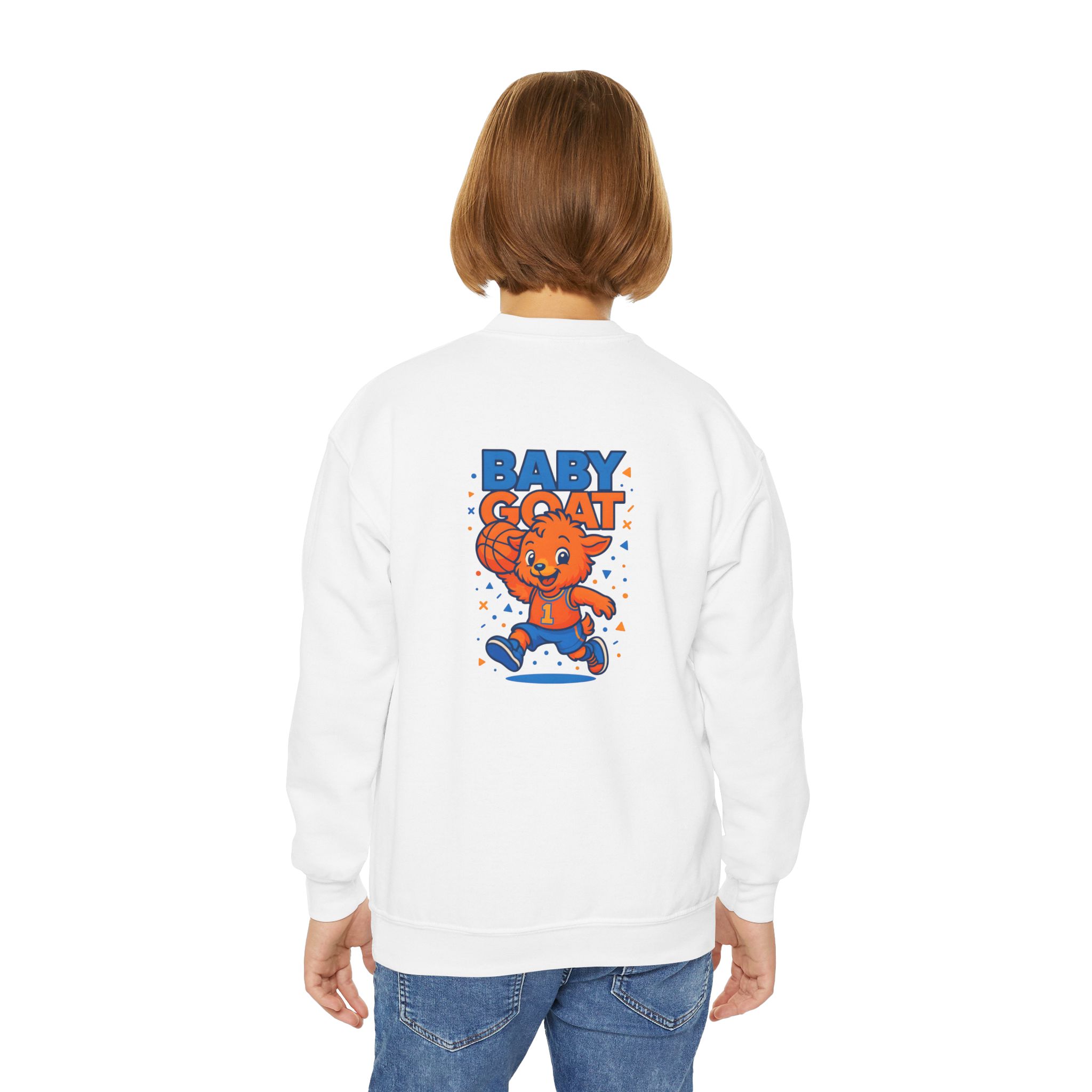 Baby G.O.A.T – MJ Youth Crewneck Sweatshirt - Image 4