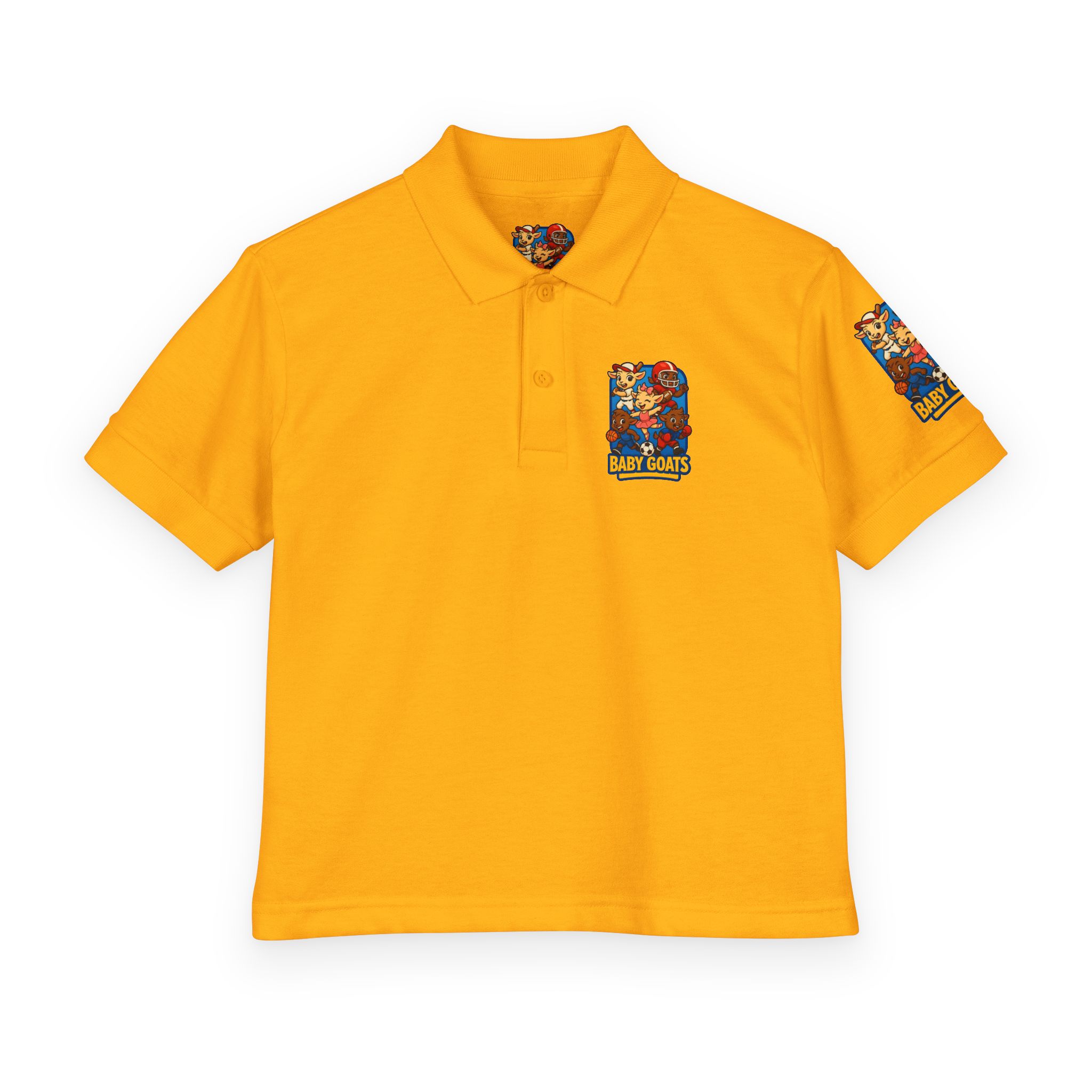 The Little Champs Crew Youth Polo — "Baby Goats" Kids Sports Team Shirt