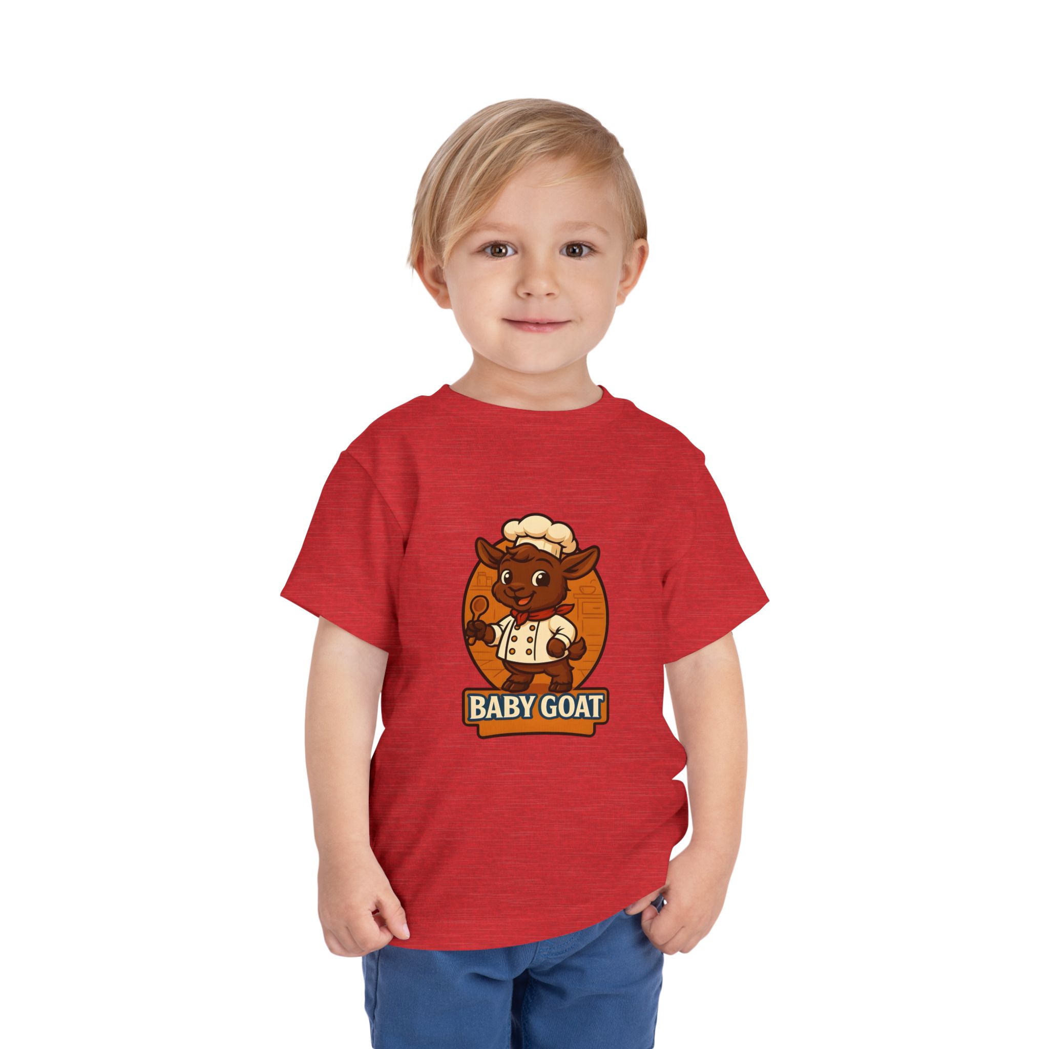 Charlie the Chef Toddler Tee - Cute Baby Goat Chef Graphic Shirt - Image 15